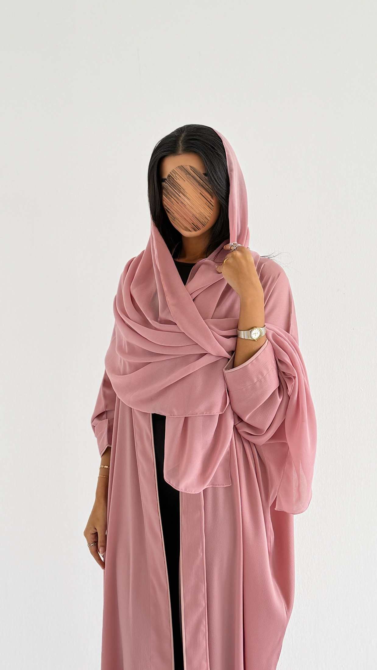MWT2105 - عباية صيفية خفيفة |  Light Summer Abaya