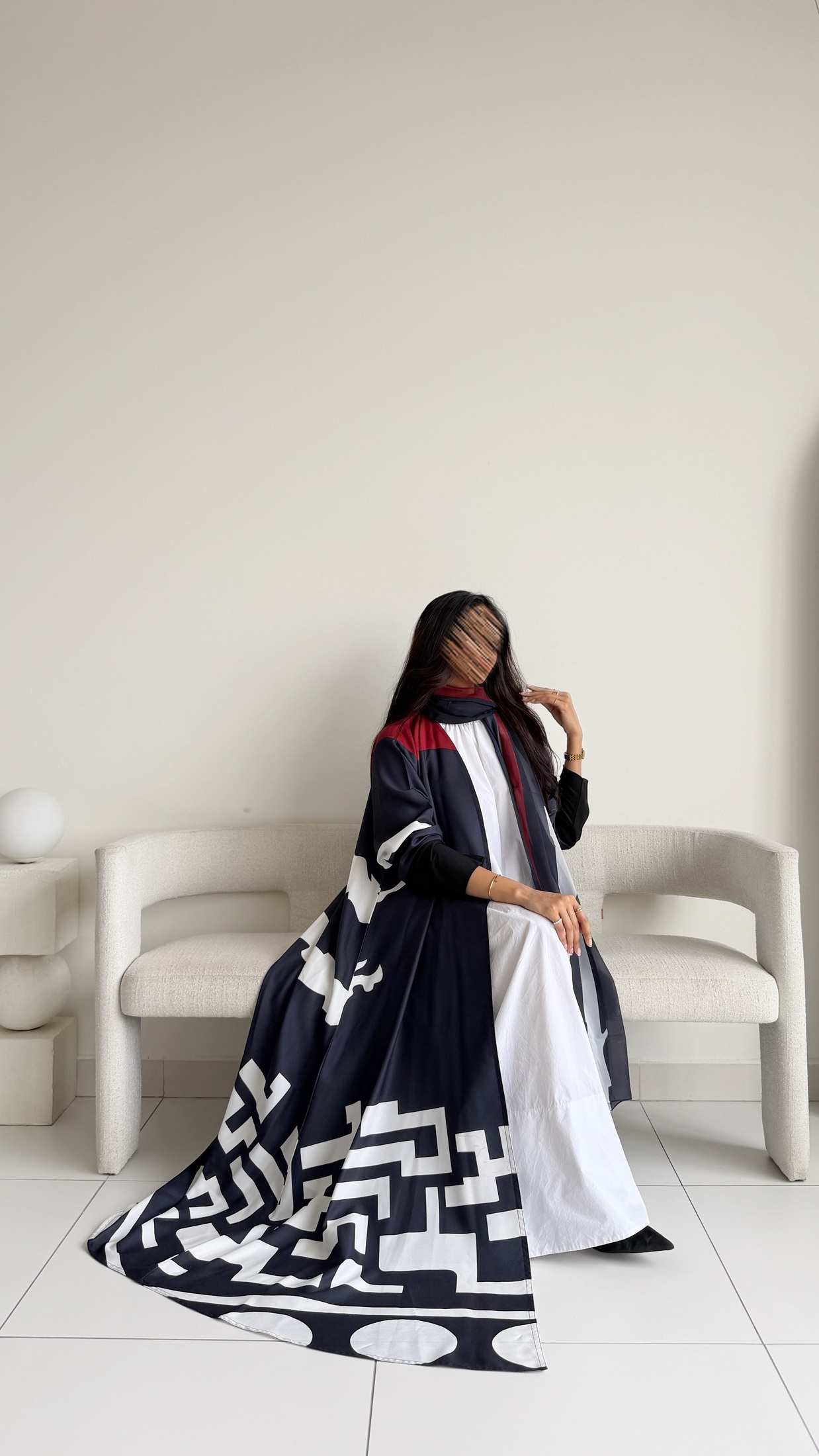 MWT1162 - عباية طباعة | Printed Abaya - Aya