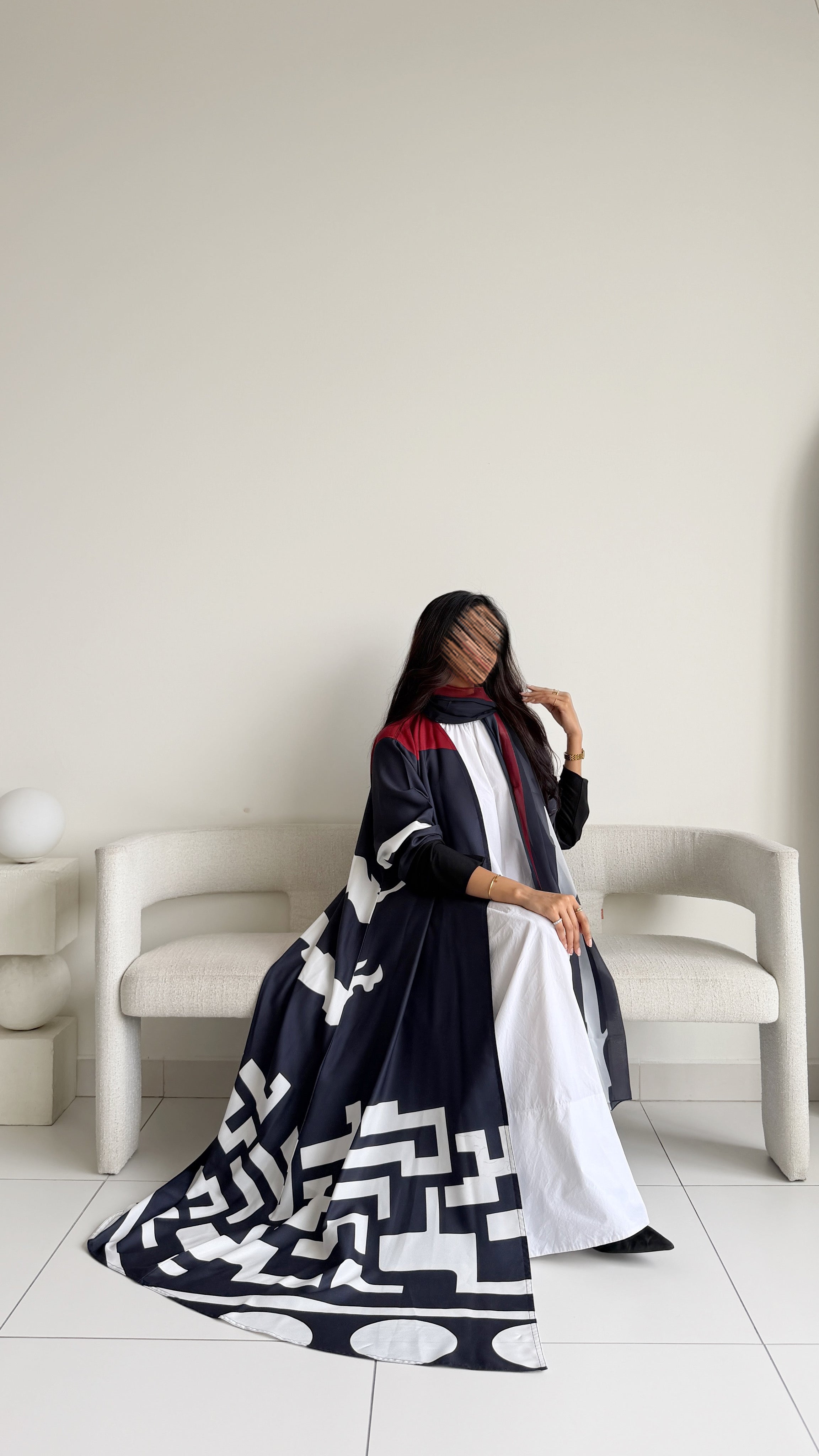 MWT1162 - عباية طباعة | Printed Abaya - Aya