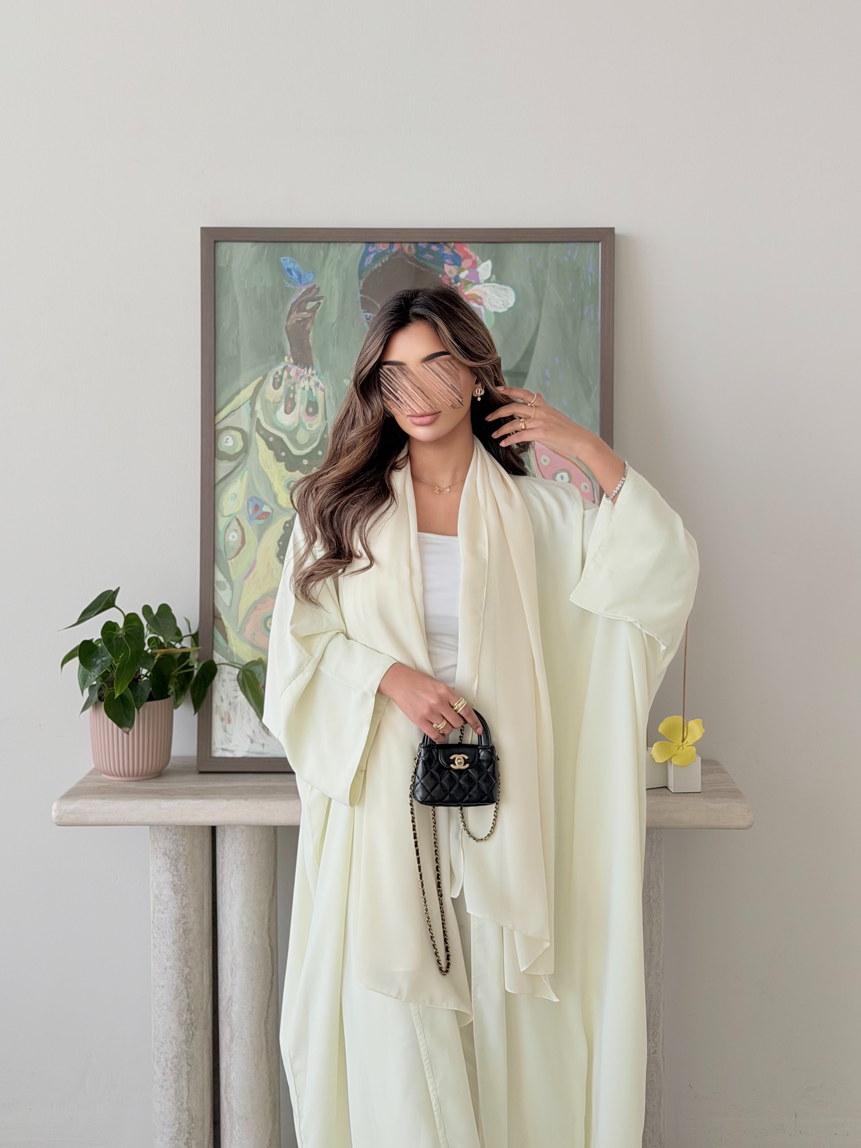 MWT5013 - قماش حرير ليموني نص كلوش - Aya