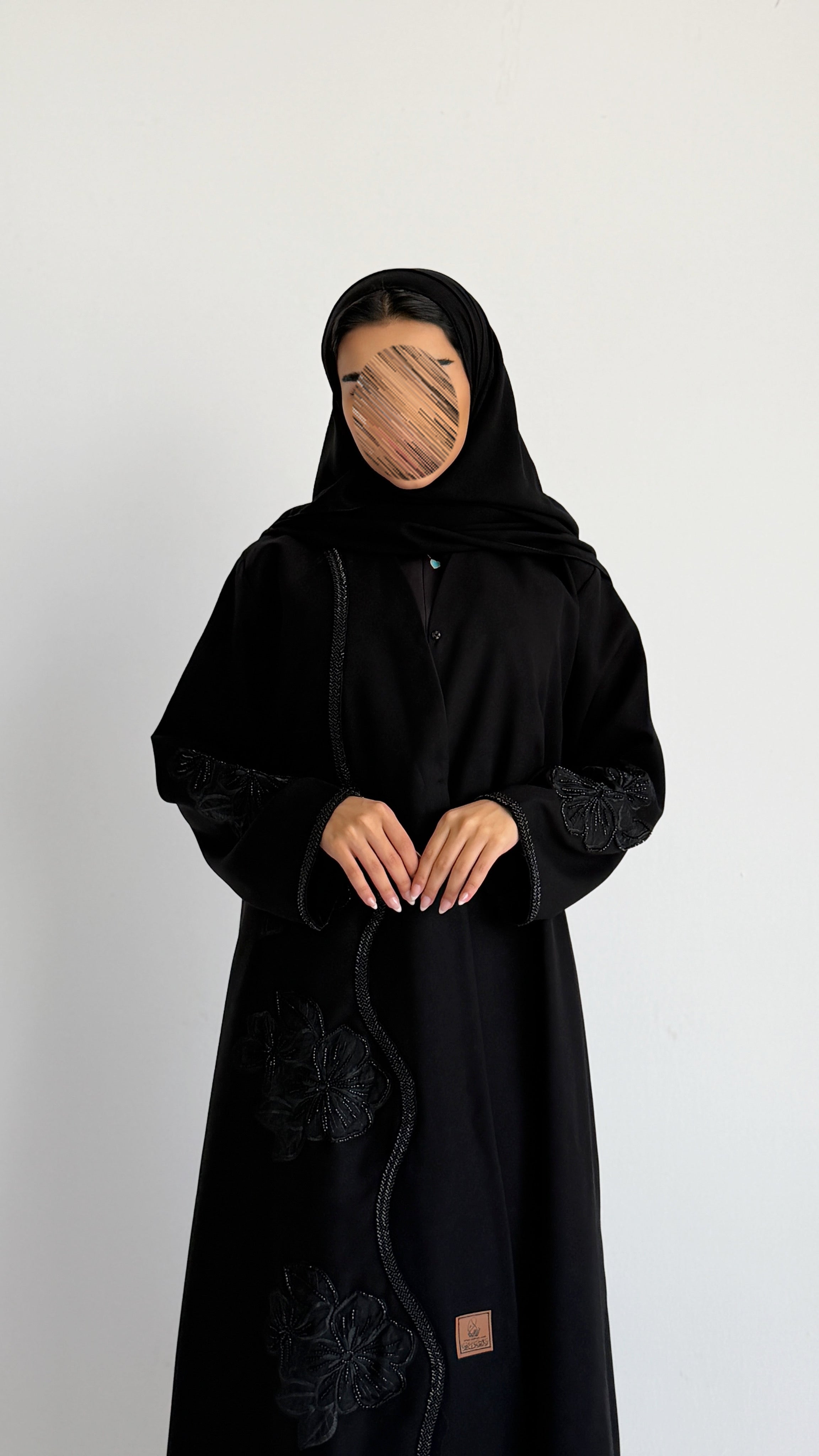 MWT4268 -عباية وله باللون الأسود - Aya