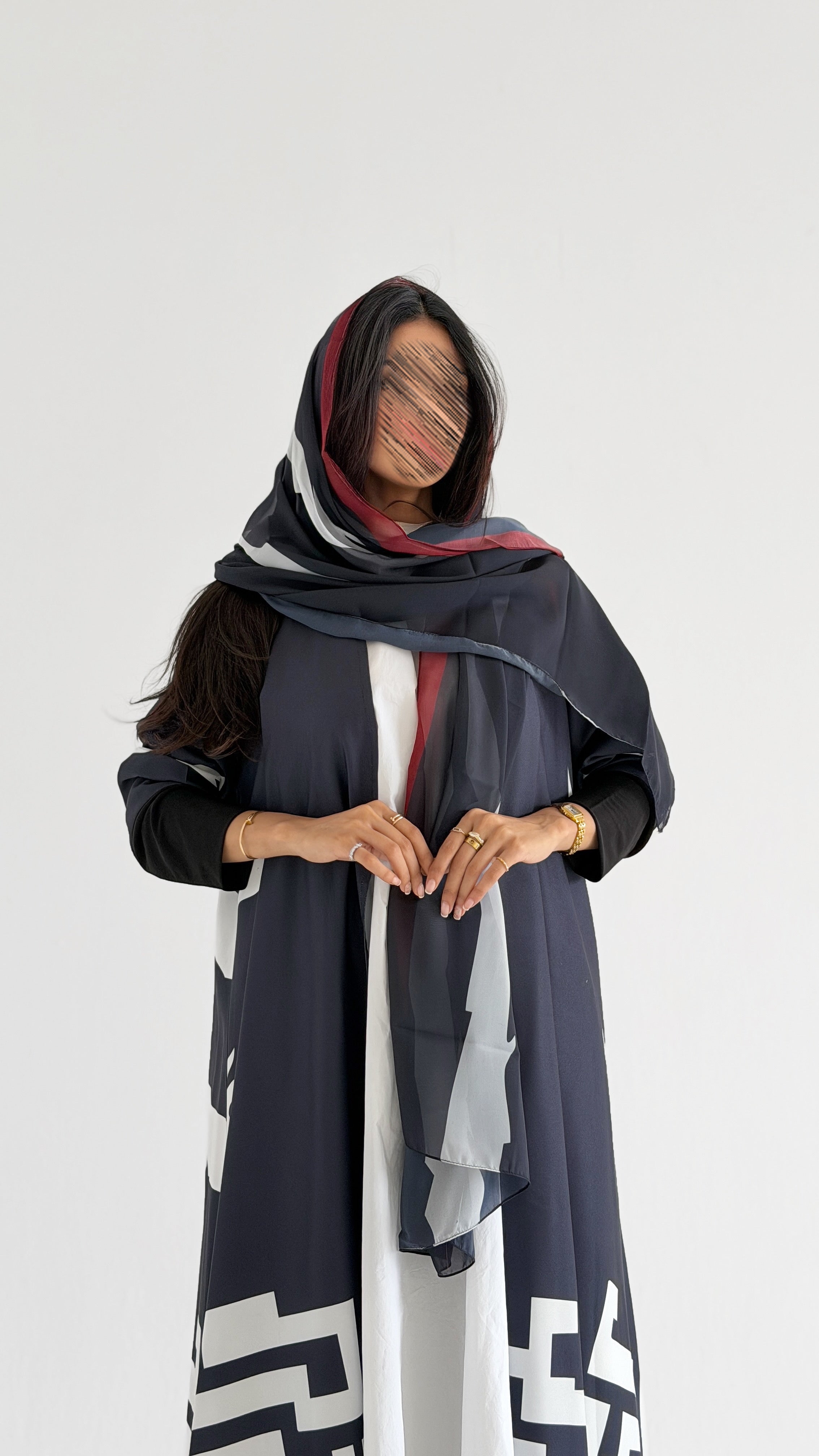 MWT1162 - عباية طباعة | Printed Abaya - Aya