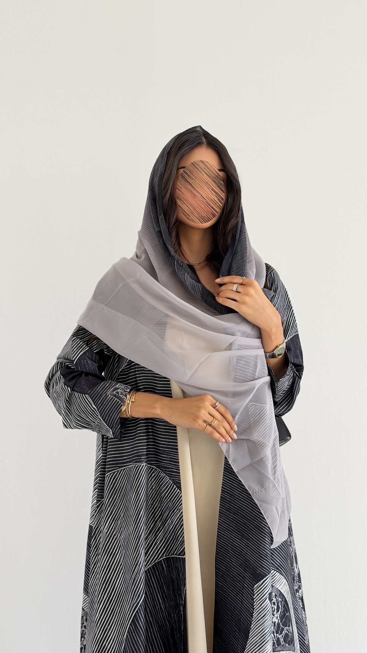 MWT1427 عباية طباعة | Printed Abaya - Aya