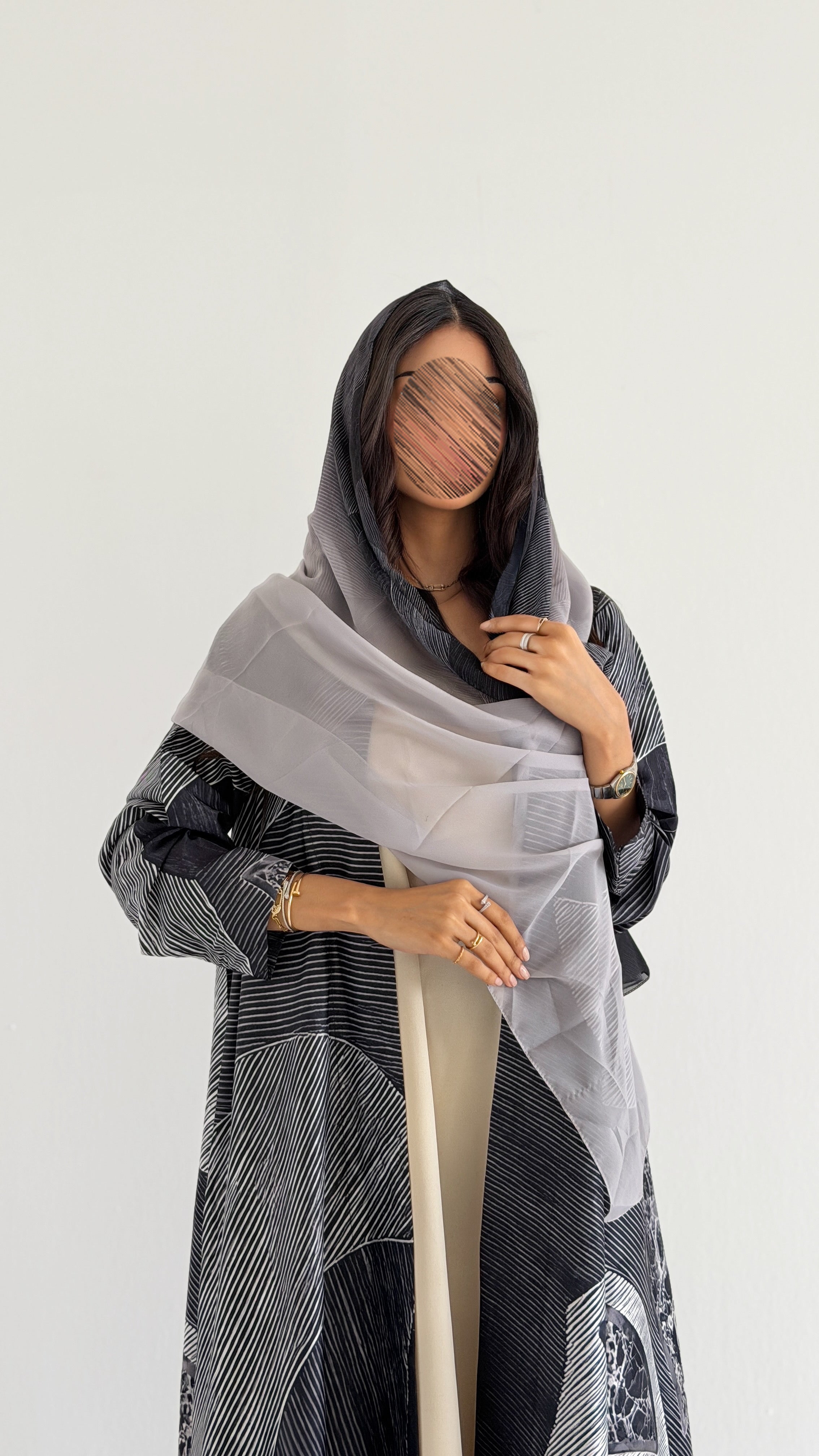 MWT1427 عباية طباعة | Printed Abaya - Aya