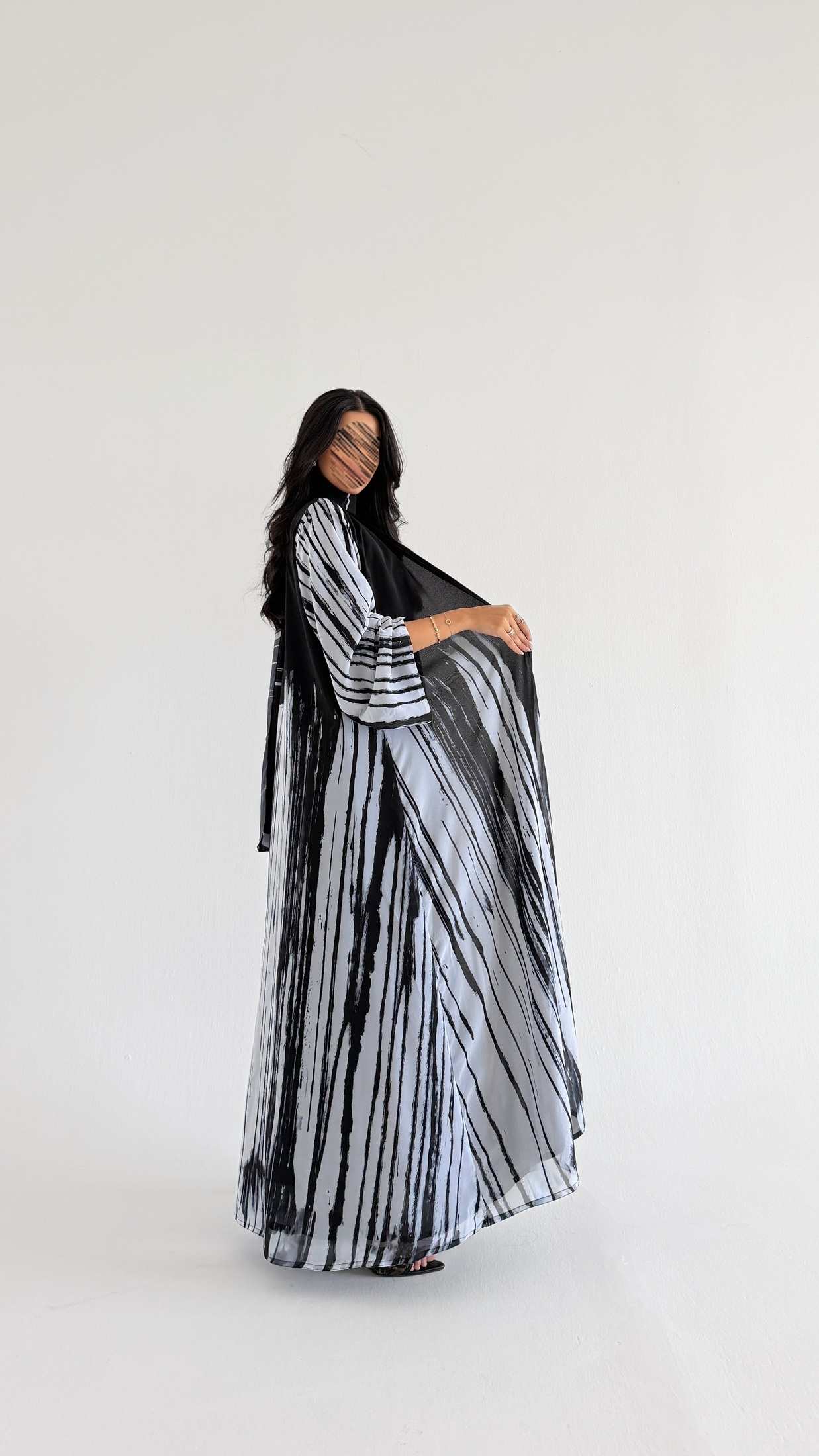 MWT1076 - عباية طباعة | Printed Abaya - Aya