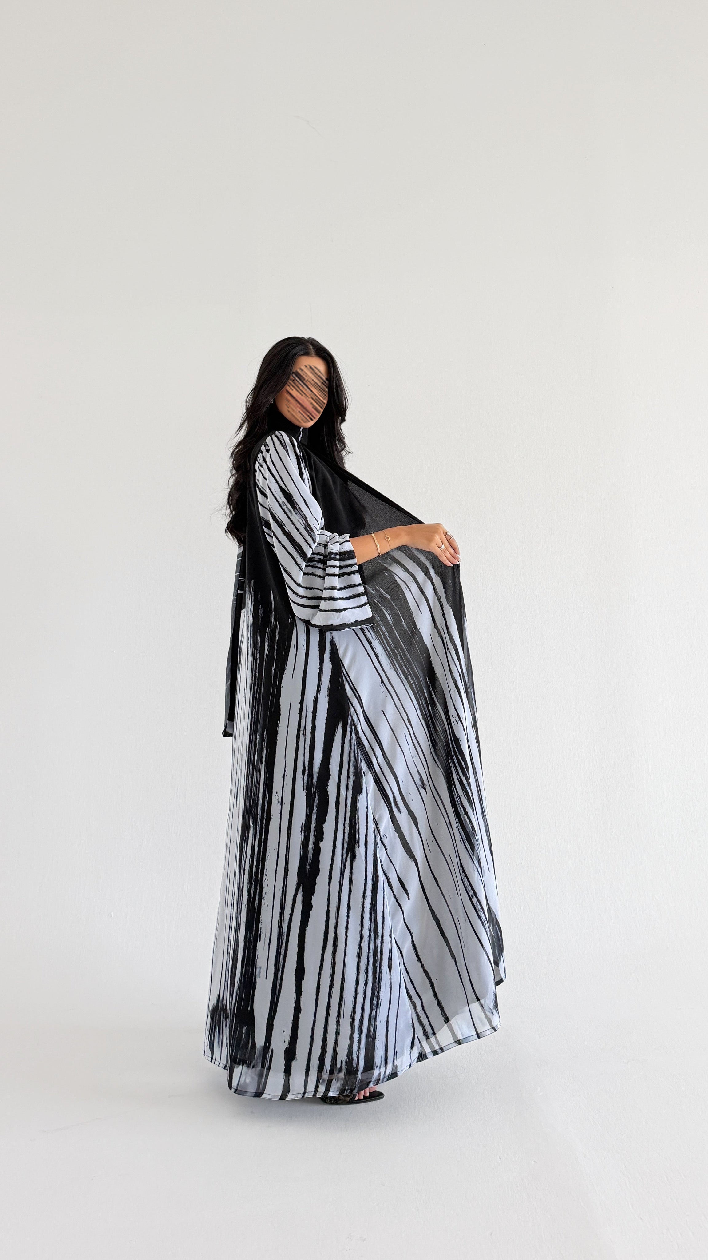MWT1076 - عباية طباعة | Printed Abaya