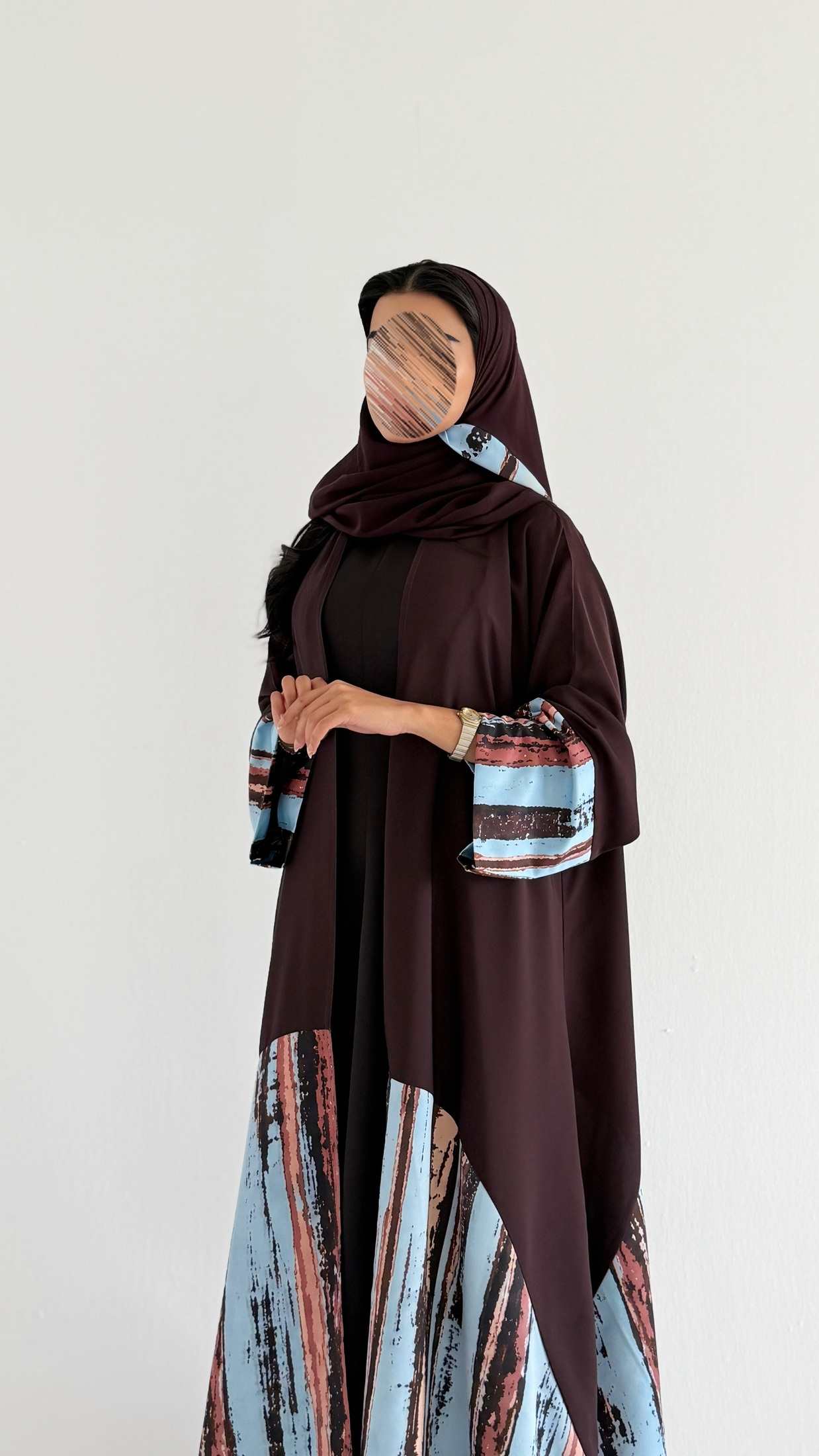 MWT1540 عباية طباعة | Printed Abaya - Aya