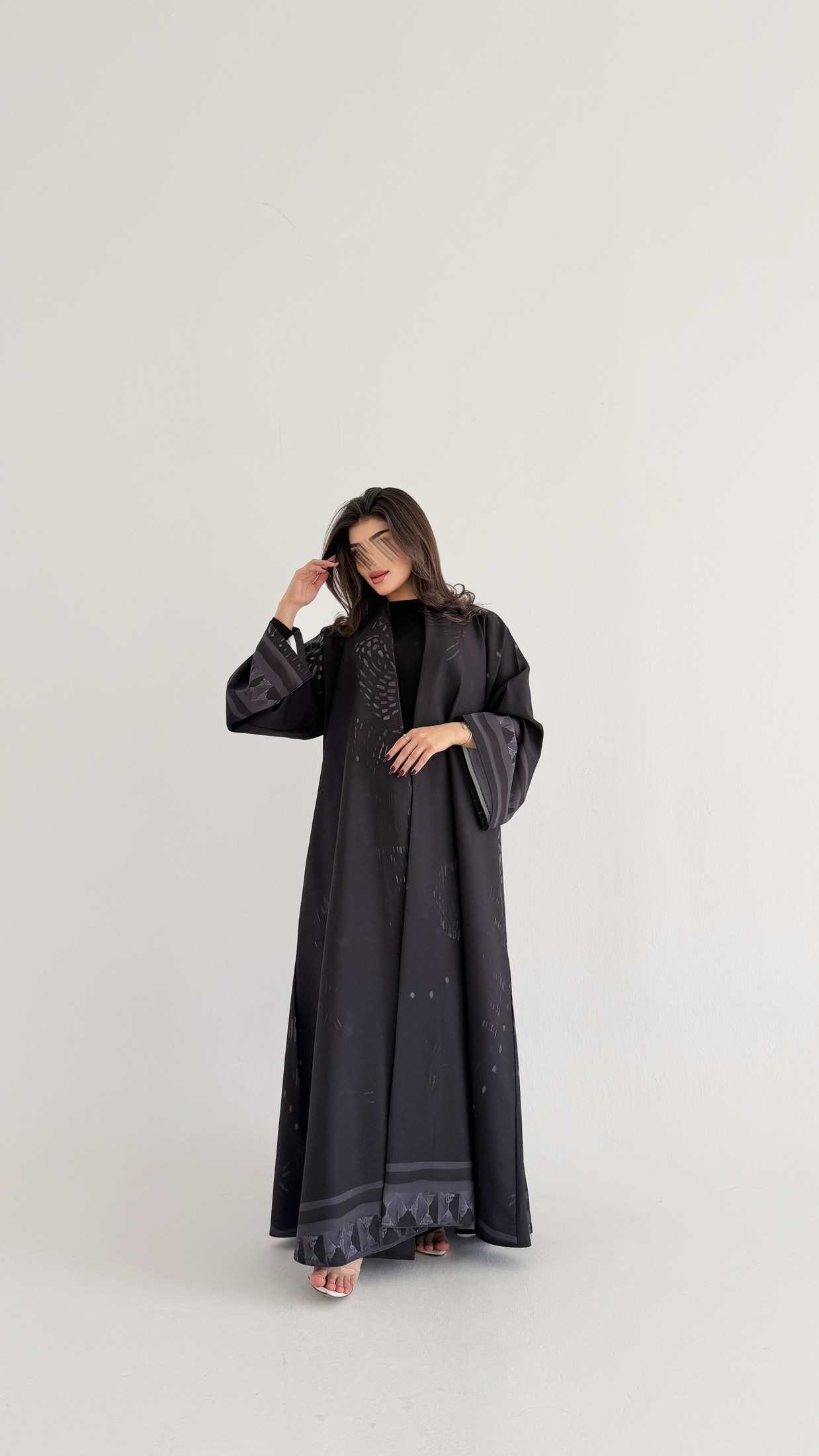 MWT1067 -عباية طباعة | Printed Abaya - Aya