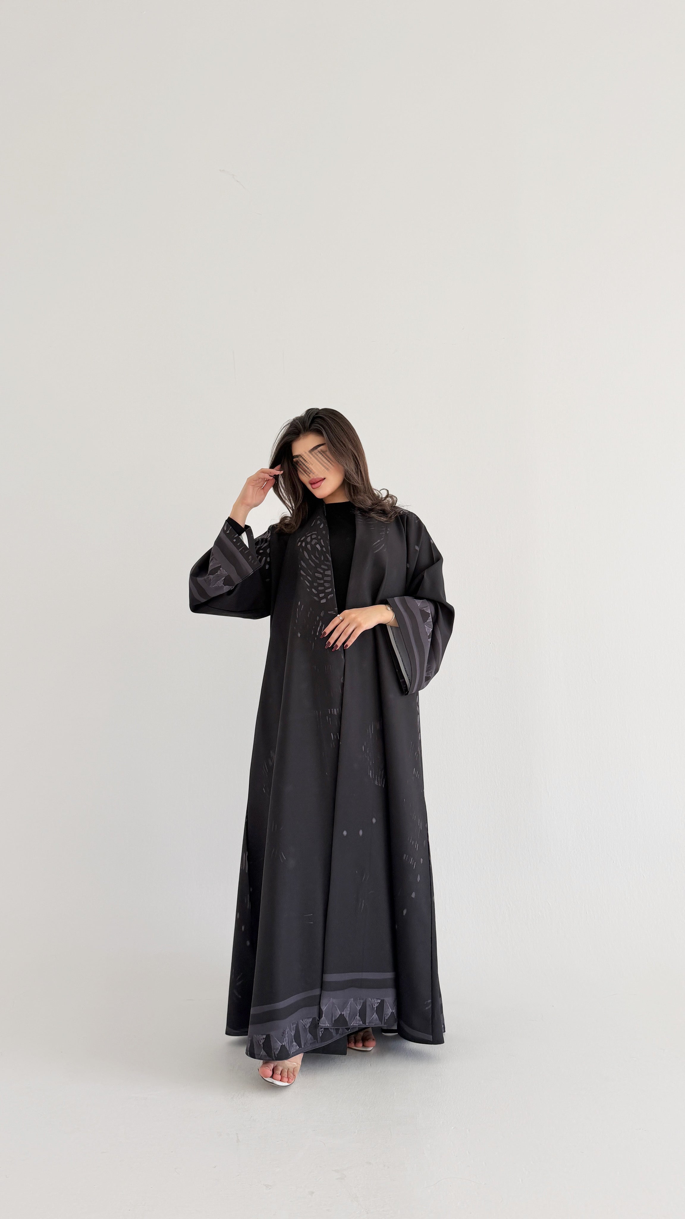 MWT1067 -عباية طباعة | Printed Abaya - Aya