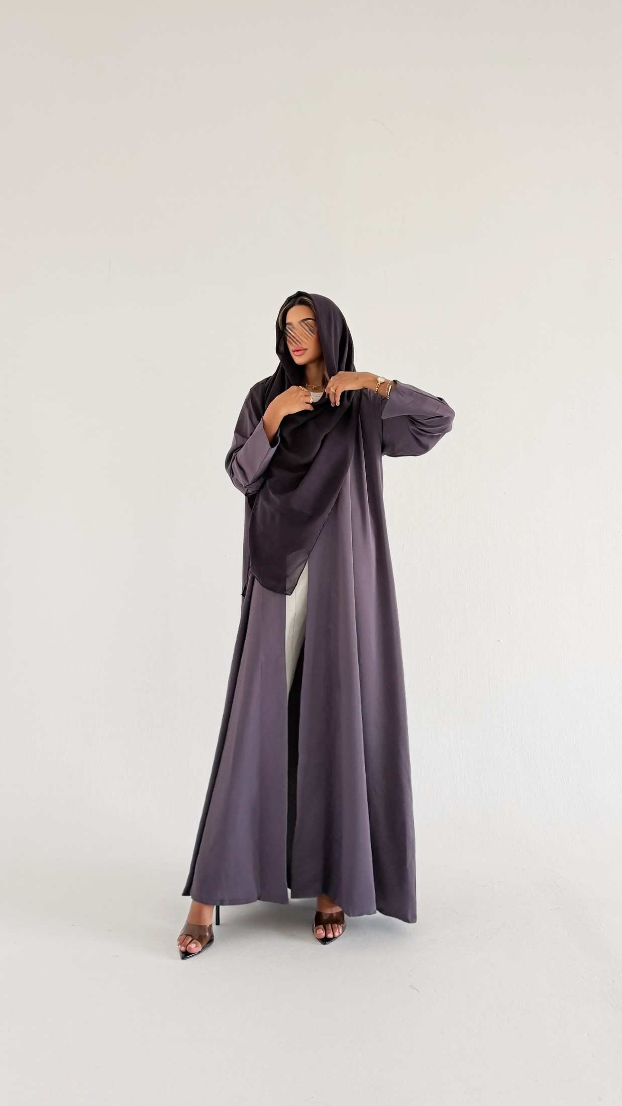 MWT1531 عباية كريب بيسك|Basic Crepe Abaya - Aya