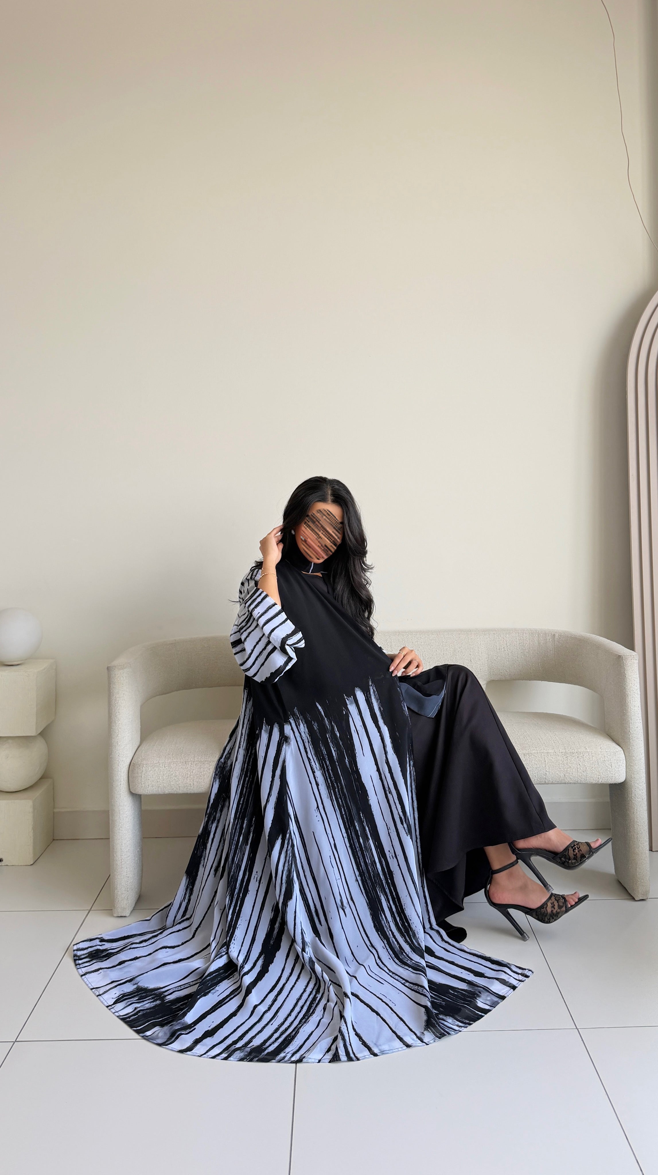 MWT1076 - عباية طباعة | Printed Abaya