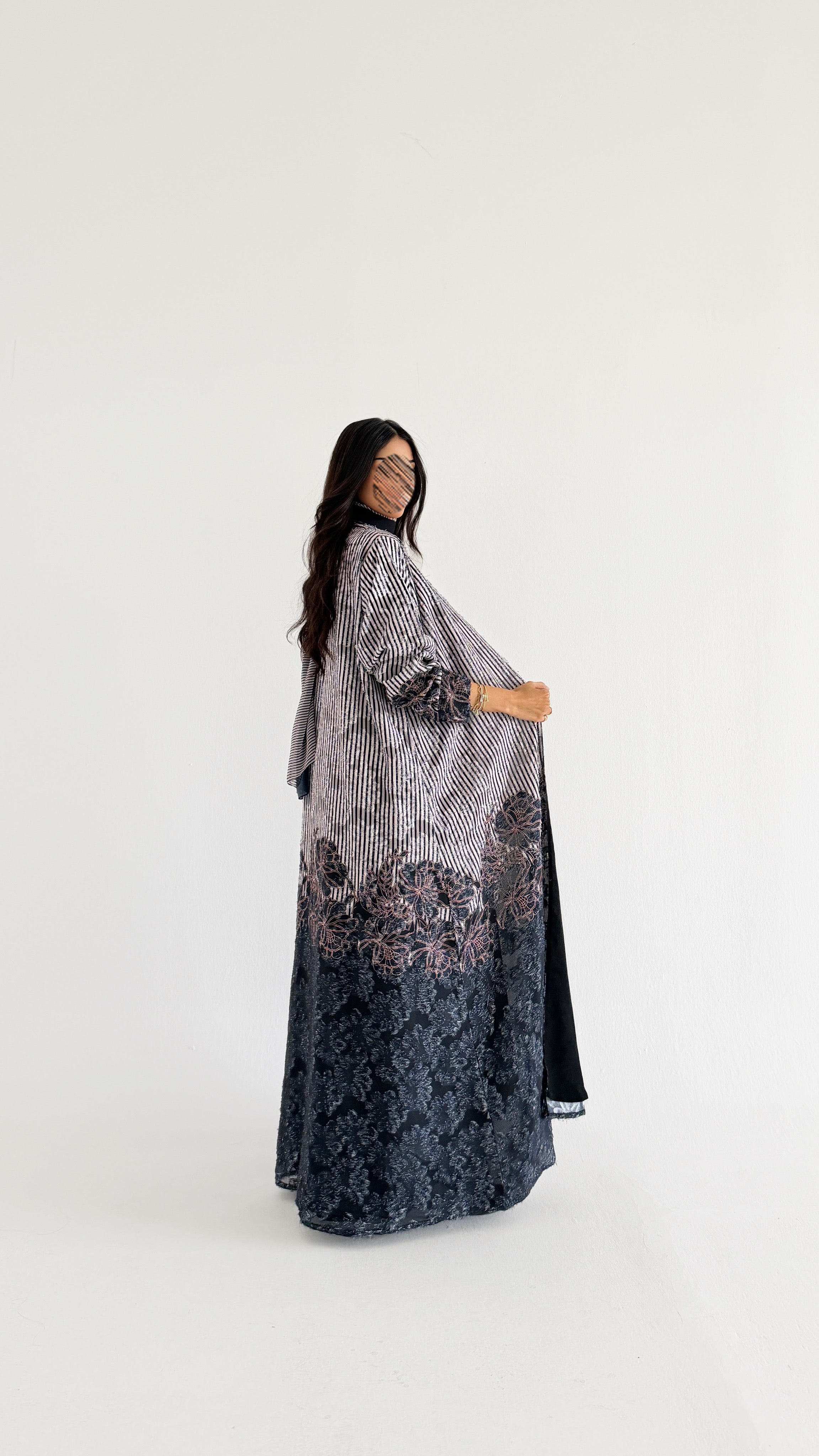 MWT1359 عباية طباعة | Printed Abaya - Aya