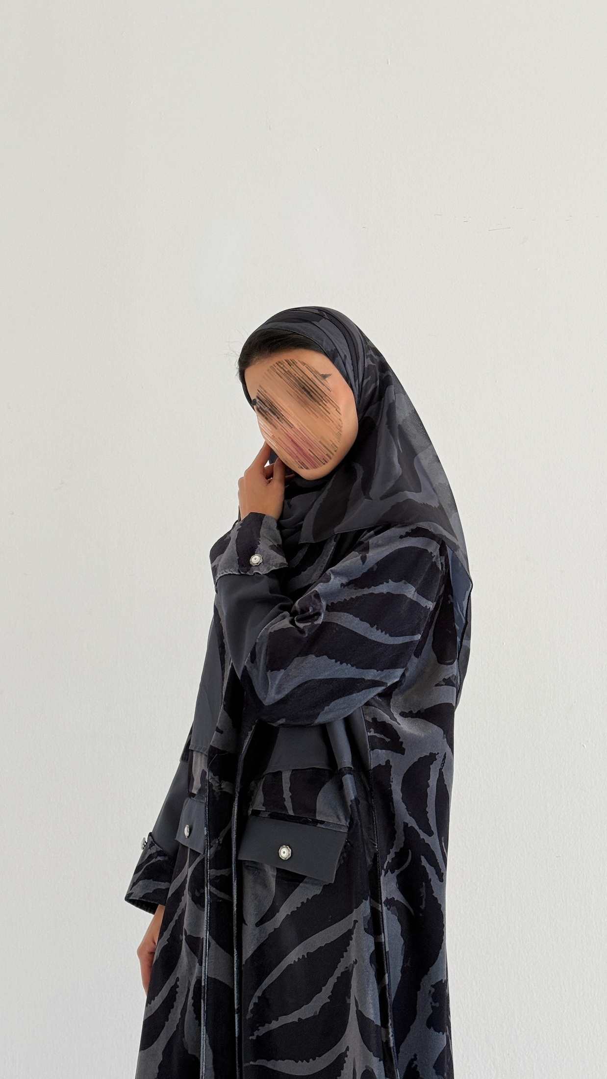 MWT759 - عباية بليزر برينت - Aya