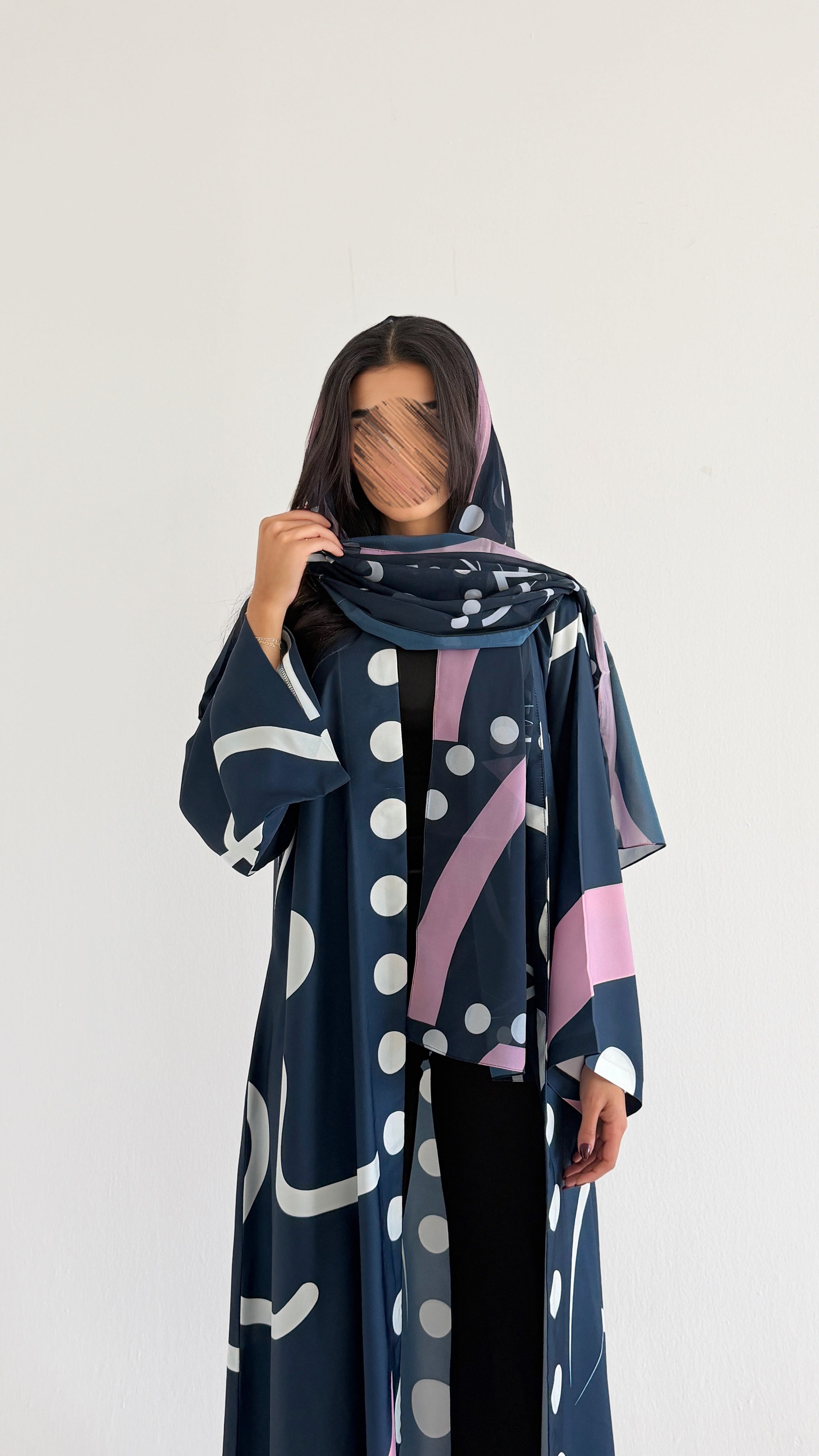 MWT1096 - عباية طباعة | Printed Abaya - Aya