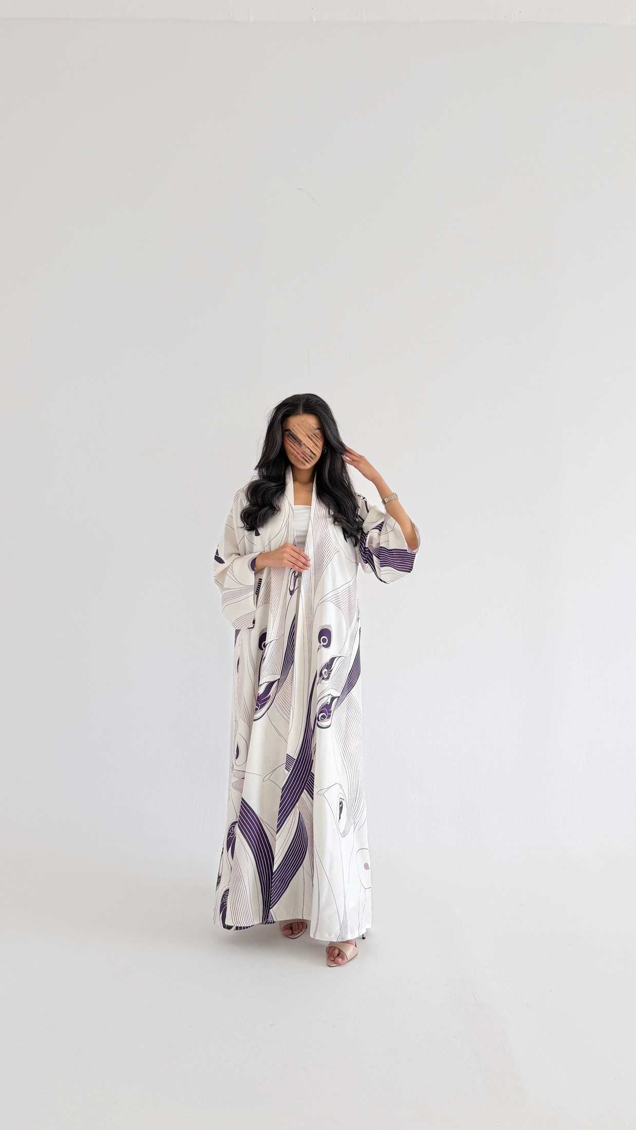 MWT1146 - عباية طباعة | Printed Abaya - Aya