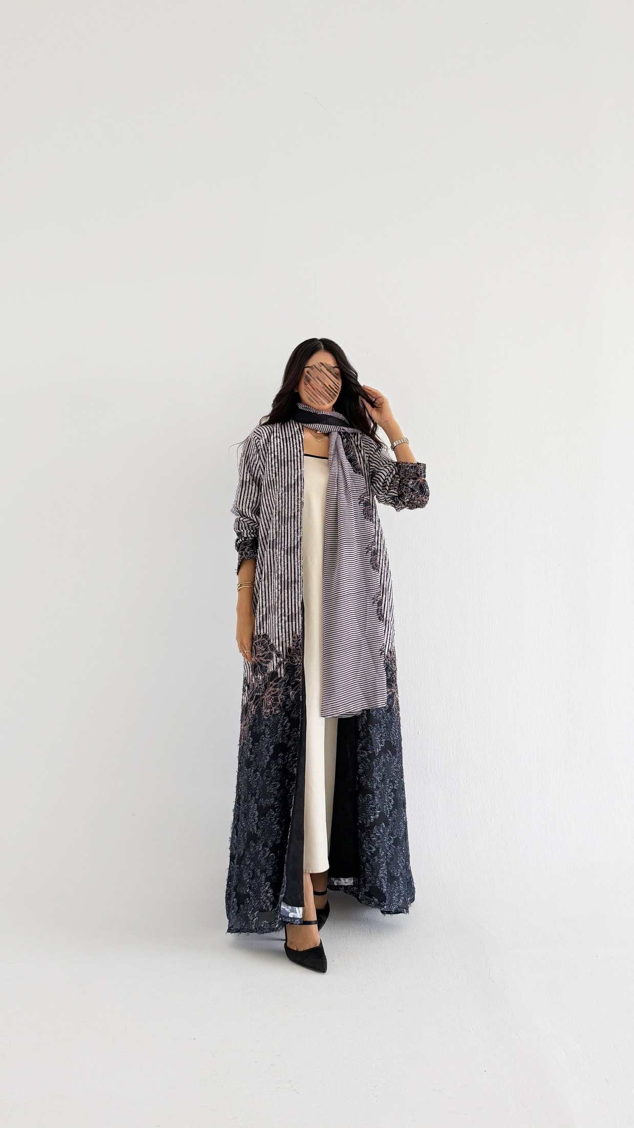 MWT1359 عباية طباعة | Printed Abaya - Aya
