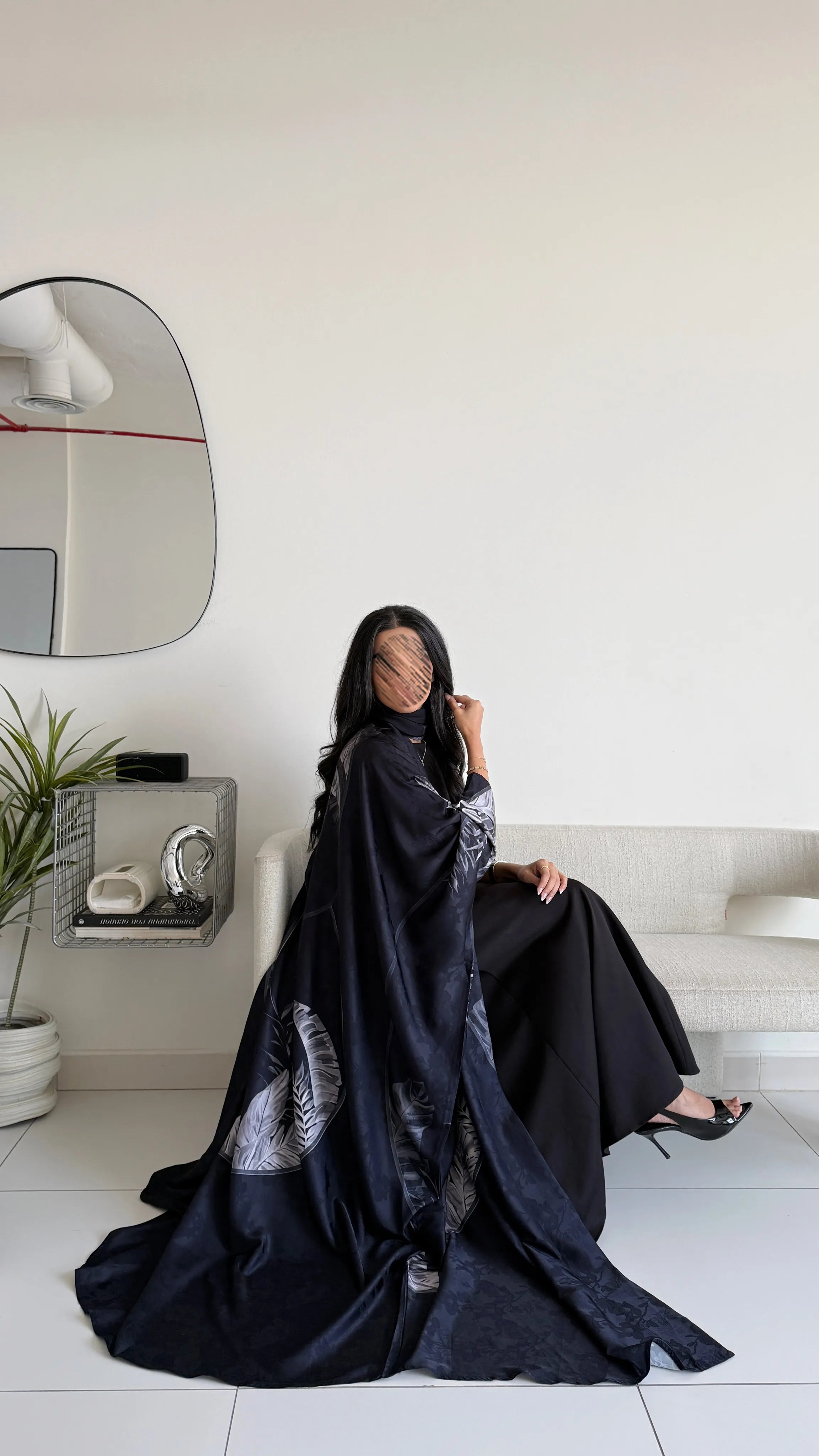 MWT1431 عباية طباعة | Printed Abaya - Aya