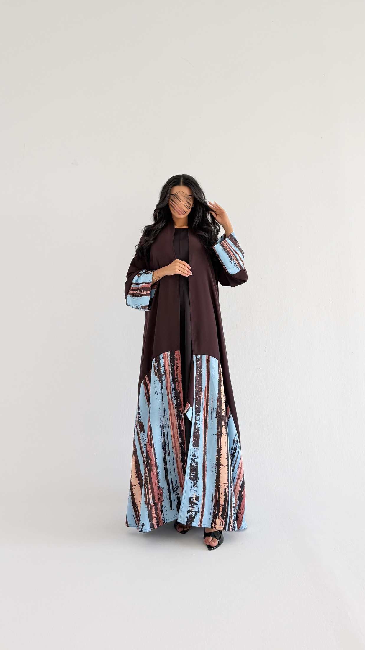MWT1540 عباية طباعة | Printed Abaya - Aya