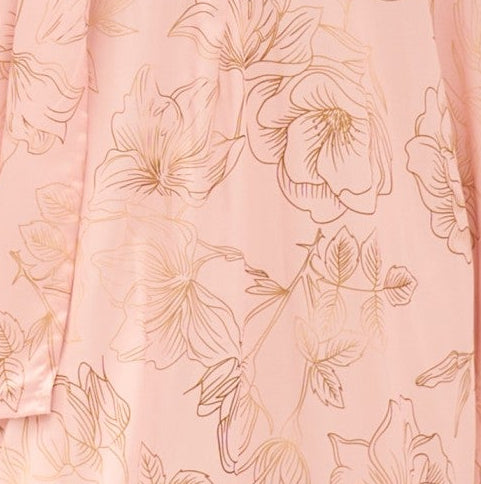 Flowers in Rose Gold Prayer Dress - Aya