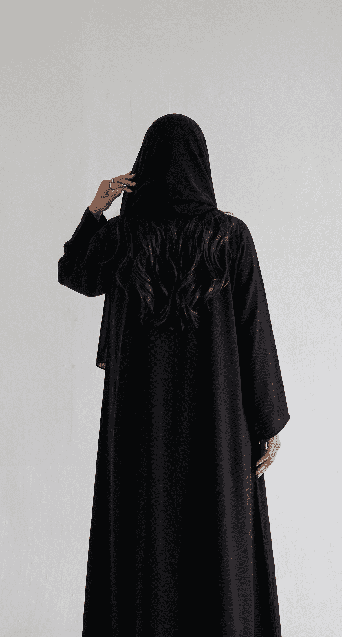 MWT4031  - Wave cut abaya - عباية بقصة مموجة - Aya