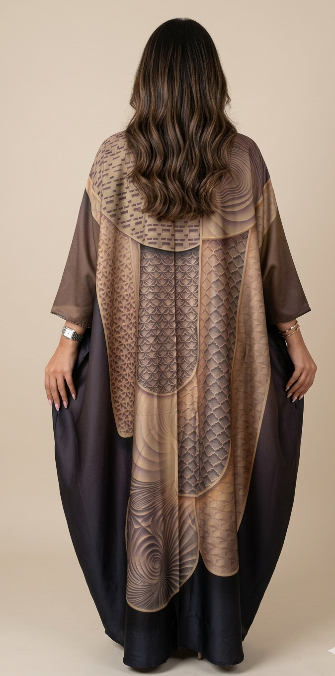 MWT1432 عباية طباعة | Printed Abaya - Aya