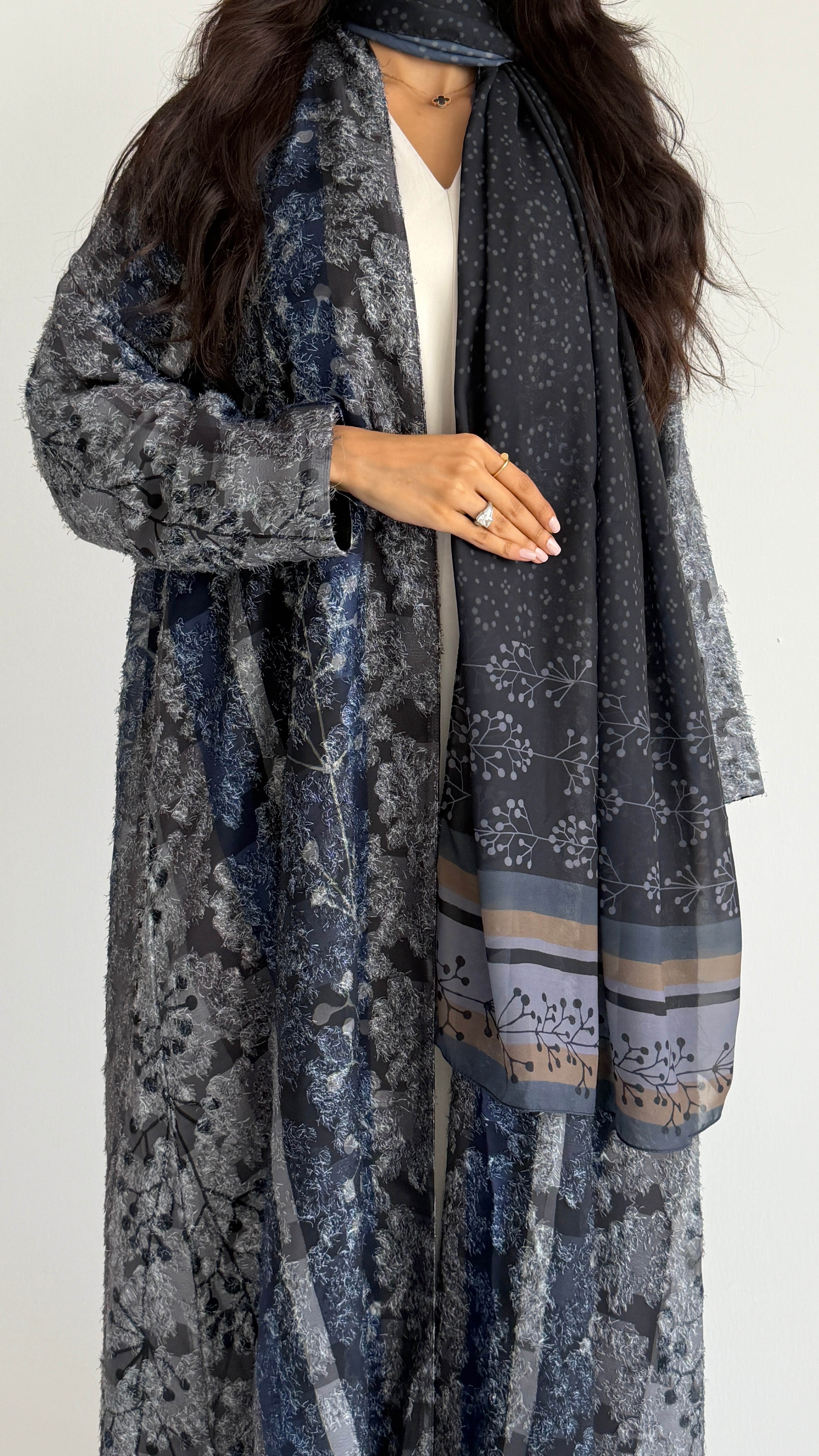 MWT1365 عباية طباعة | Printed Abaya - Aya