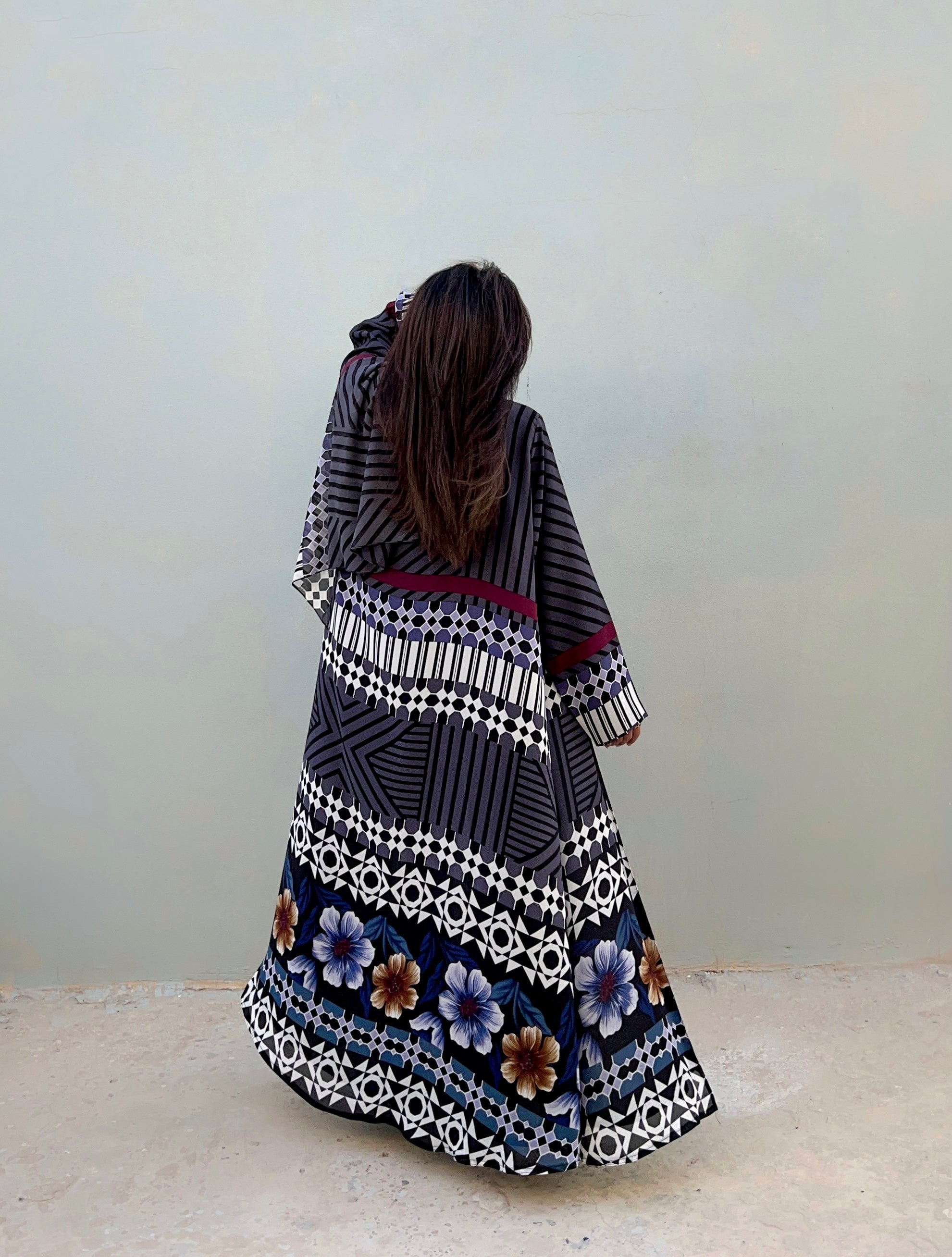 MWT460  - عباية طباعة - Aya