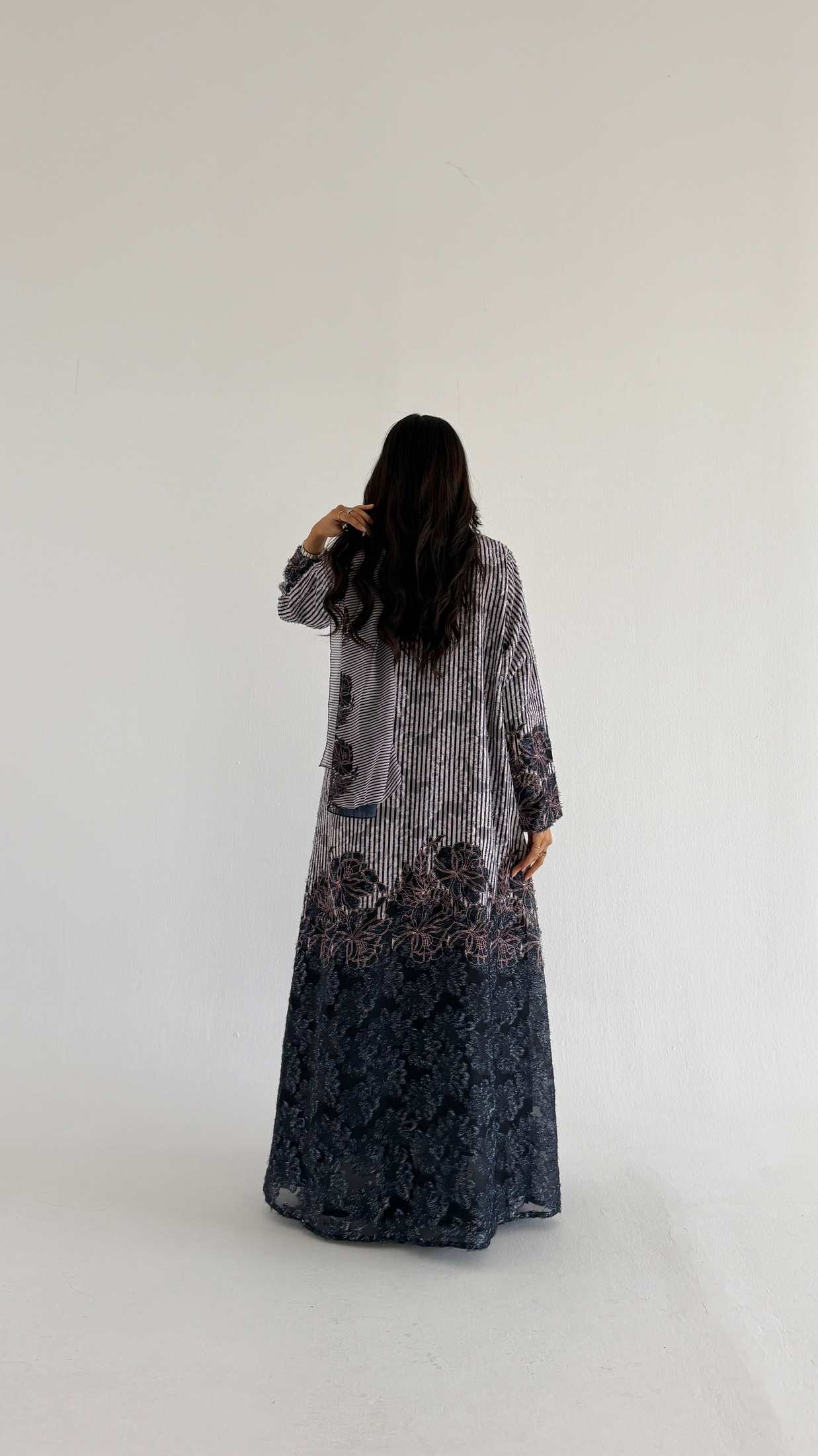 MWT1359 عباية طباعة | Printed Abaya - Aya