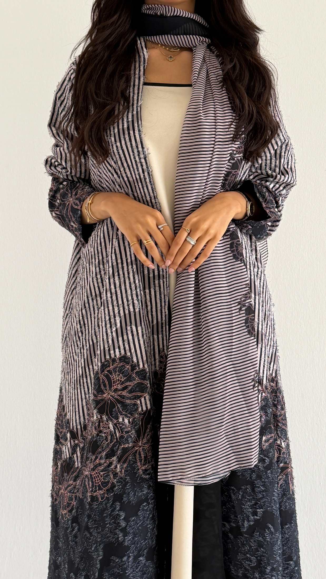 MWT1359 عباية طباعة | Printed Abaya - Aya