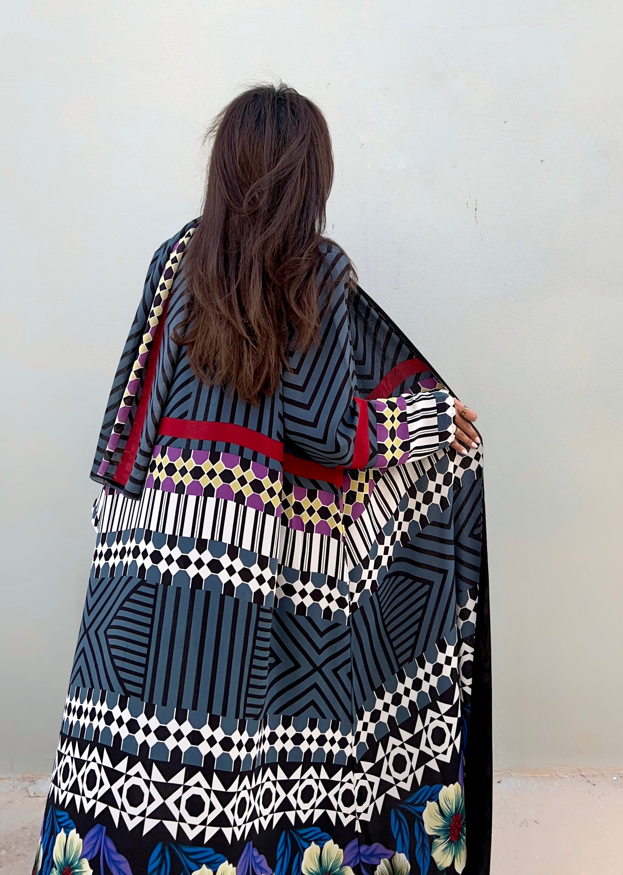 MWT459  - عباية طباعة - Aya