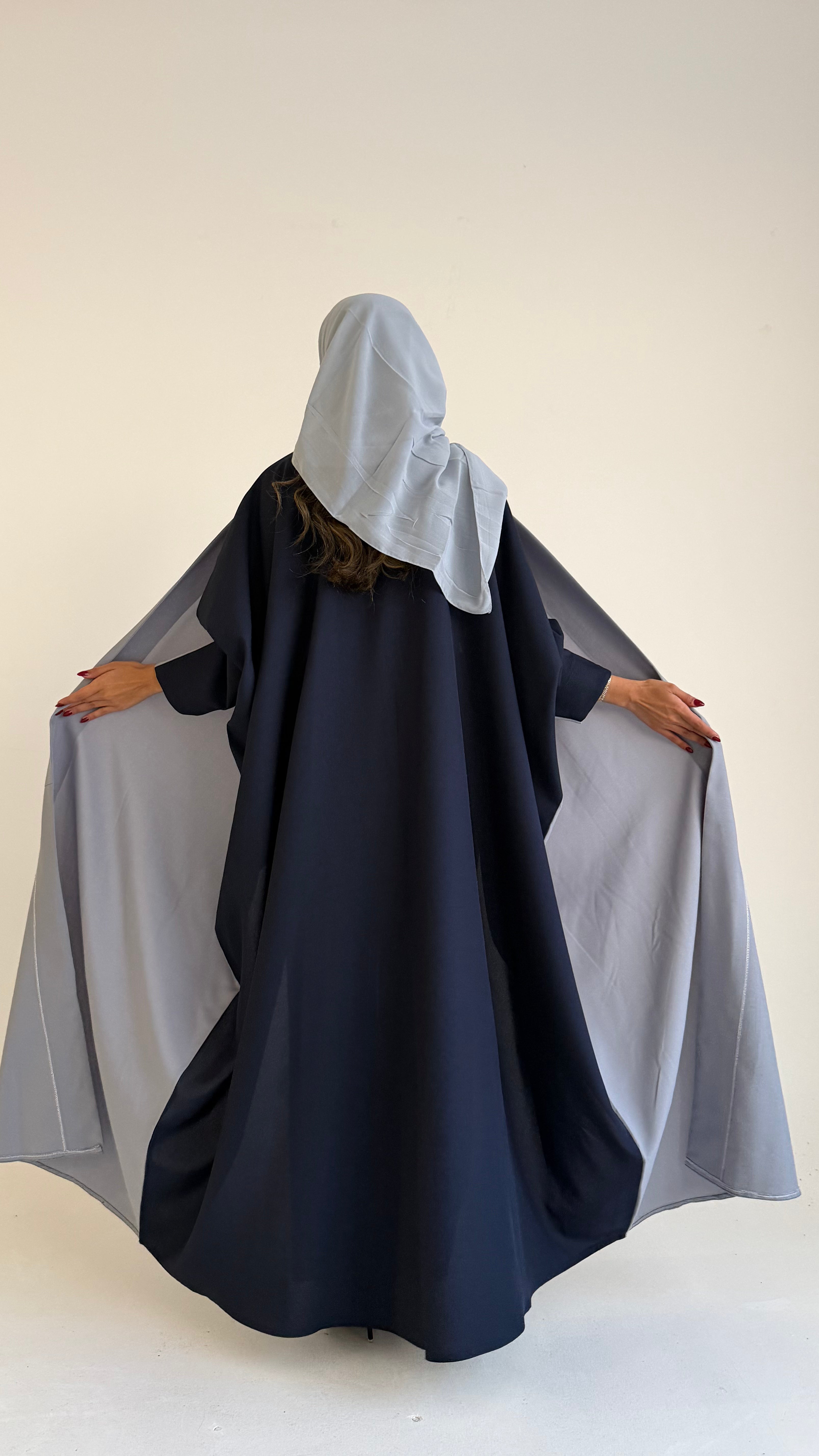 MWT536 - عباية سماوي وأزرق - Aya