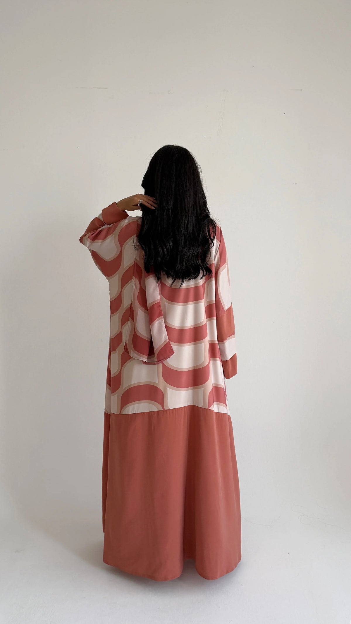 MWT4073 - عبايه طباعه كريب حصريه وانيقه - Aya
