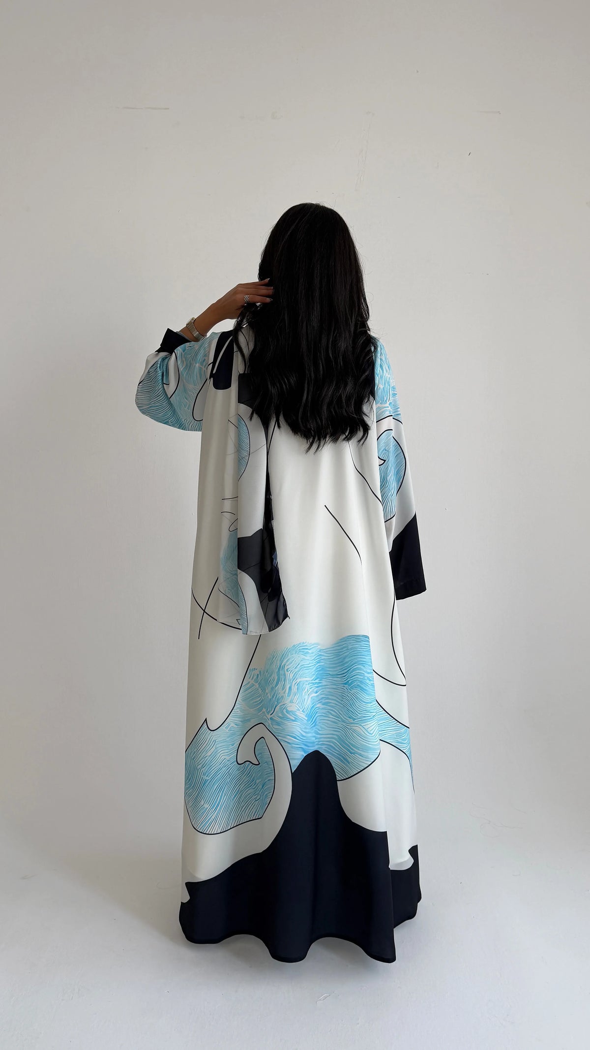 MWT1139 - عباية طباعة | Printed Abaya - Aya