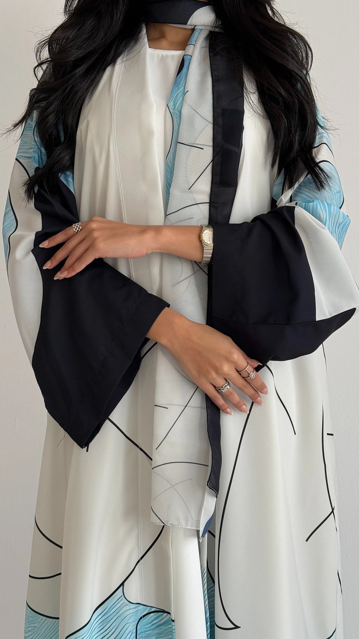 MWT1139 - عباية طباعة | Printed Abaya - Aya