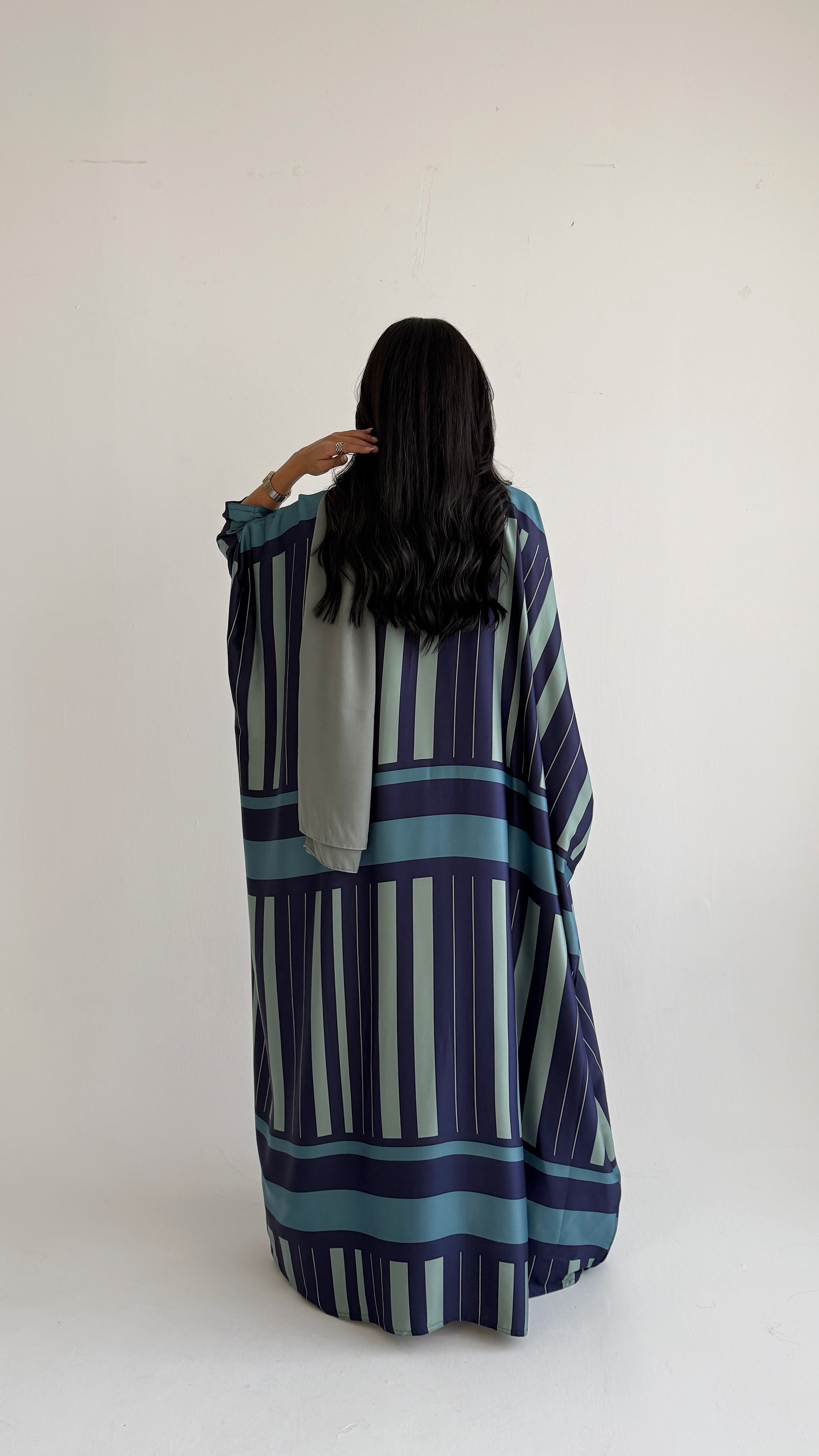 MWT2153 - عباية طباعة صيفية | Summer printed abaya