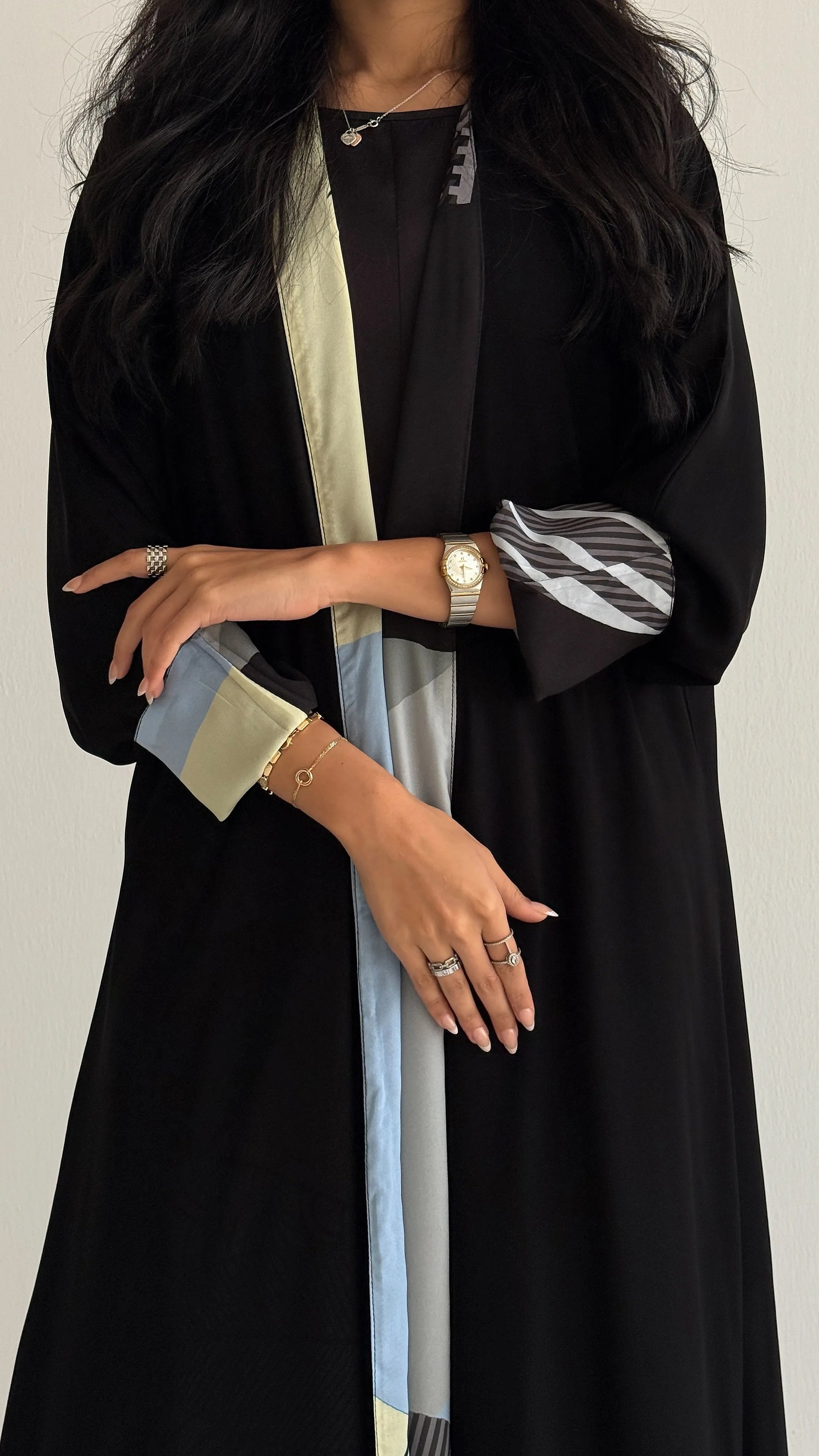 MW436 - عباية طباعة دبل فيس - Aya