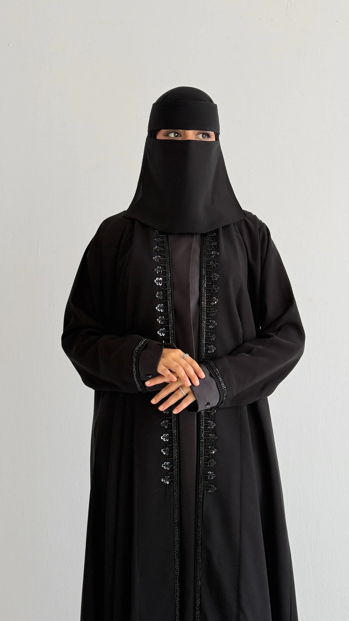 MW419 - عباية سوداء شك - Aya