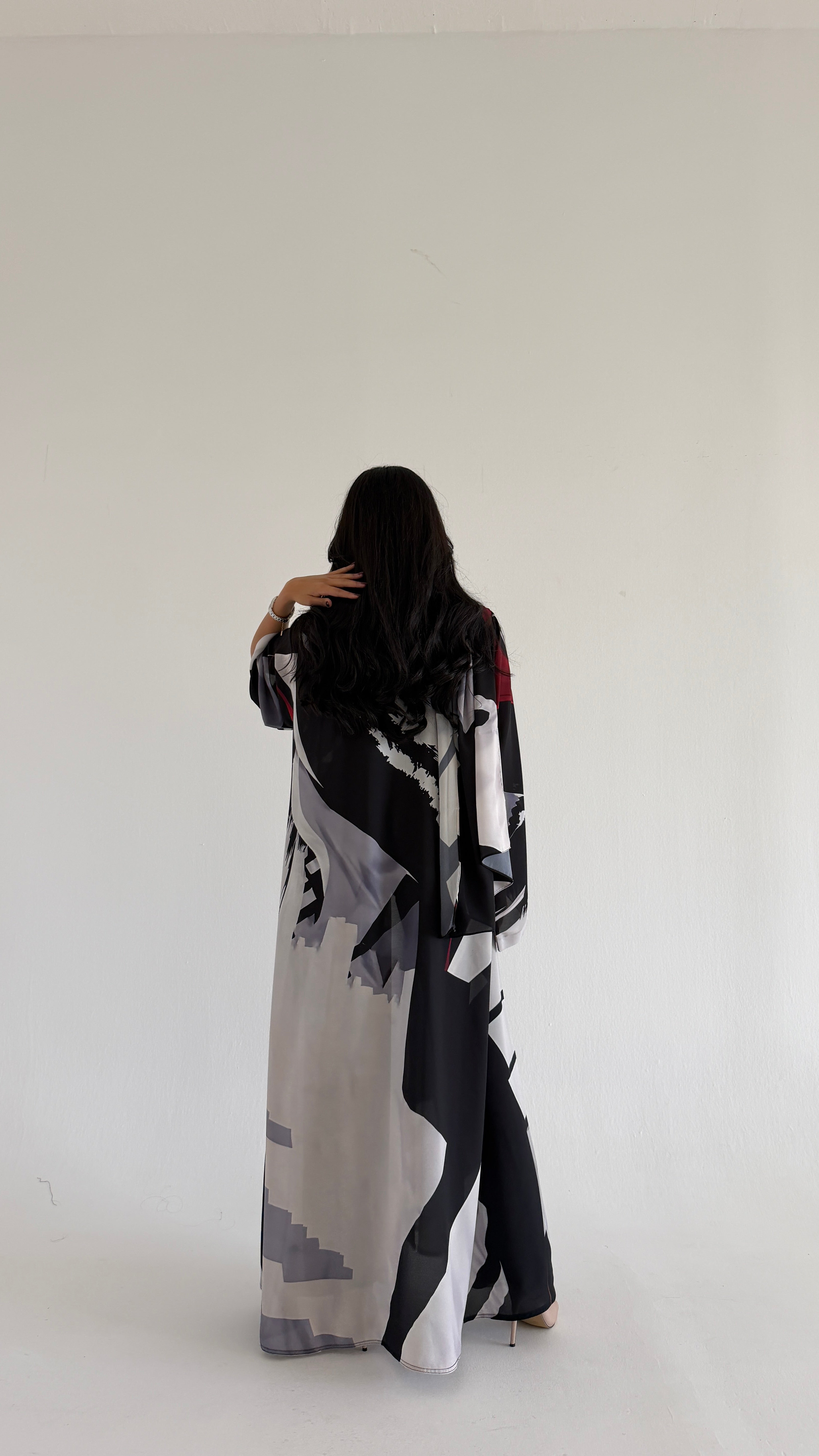 MWT1095 - عباية طباعة | Printed Abaya - Aya