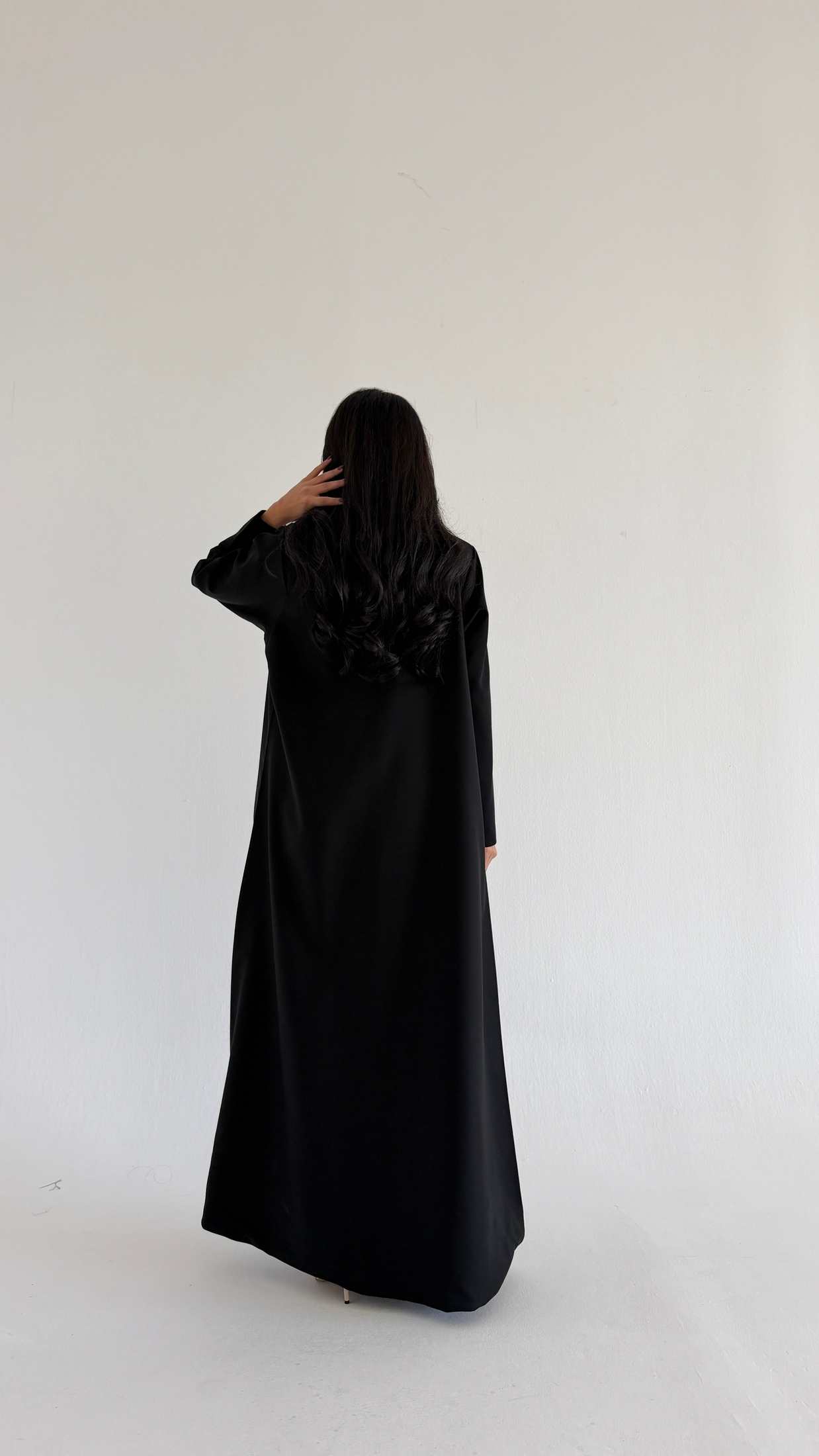 MWT1092 - عبايه اسود اشك اسود - Aya