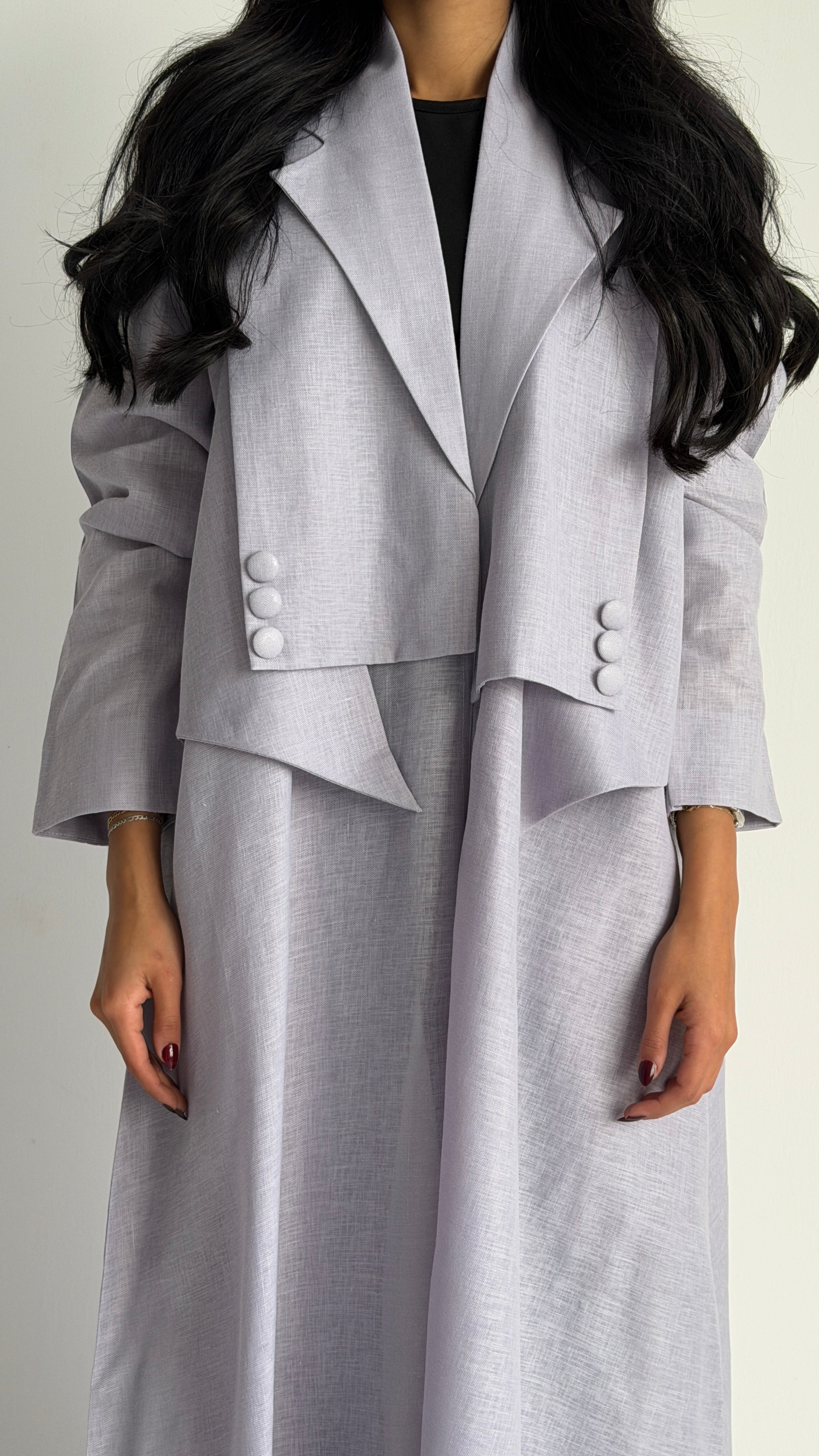 MW1501 - عباية لنن بيج صيفية - Aya