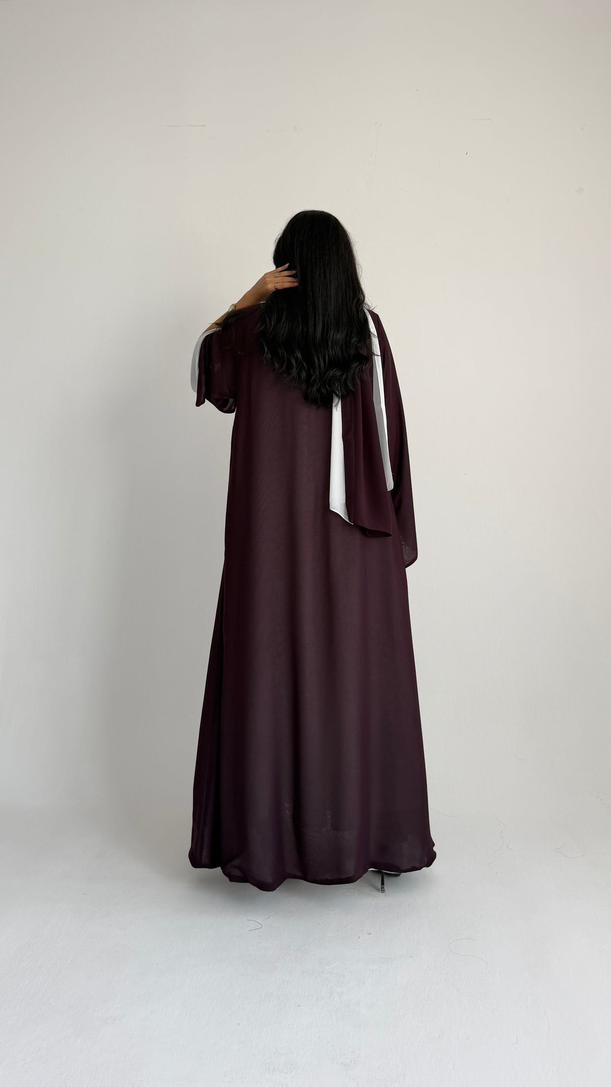 MWT1227 - عبايه شيفون فتنامي دبل فيس - Aya