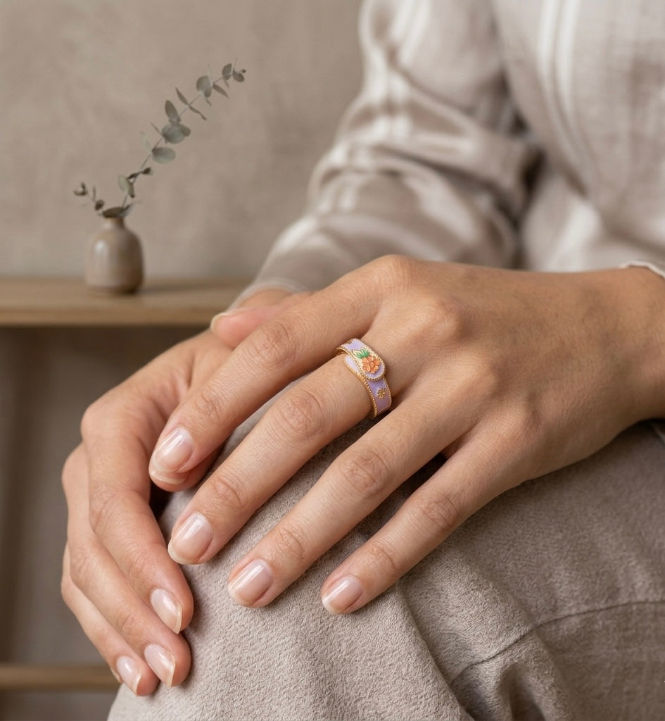 MWAC008 - خاتم بطراز كلاسيكي  – قابل للتعديل - Aya