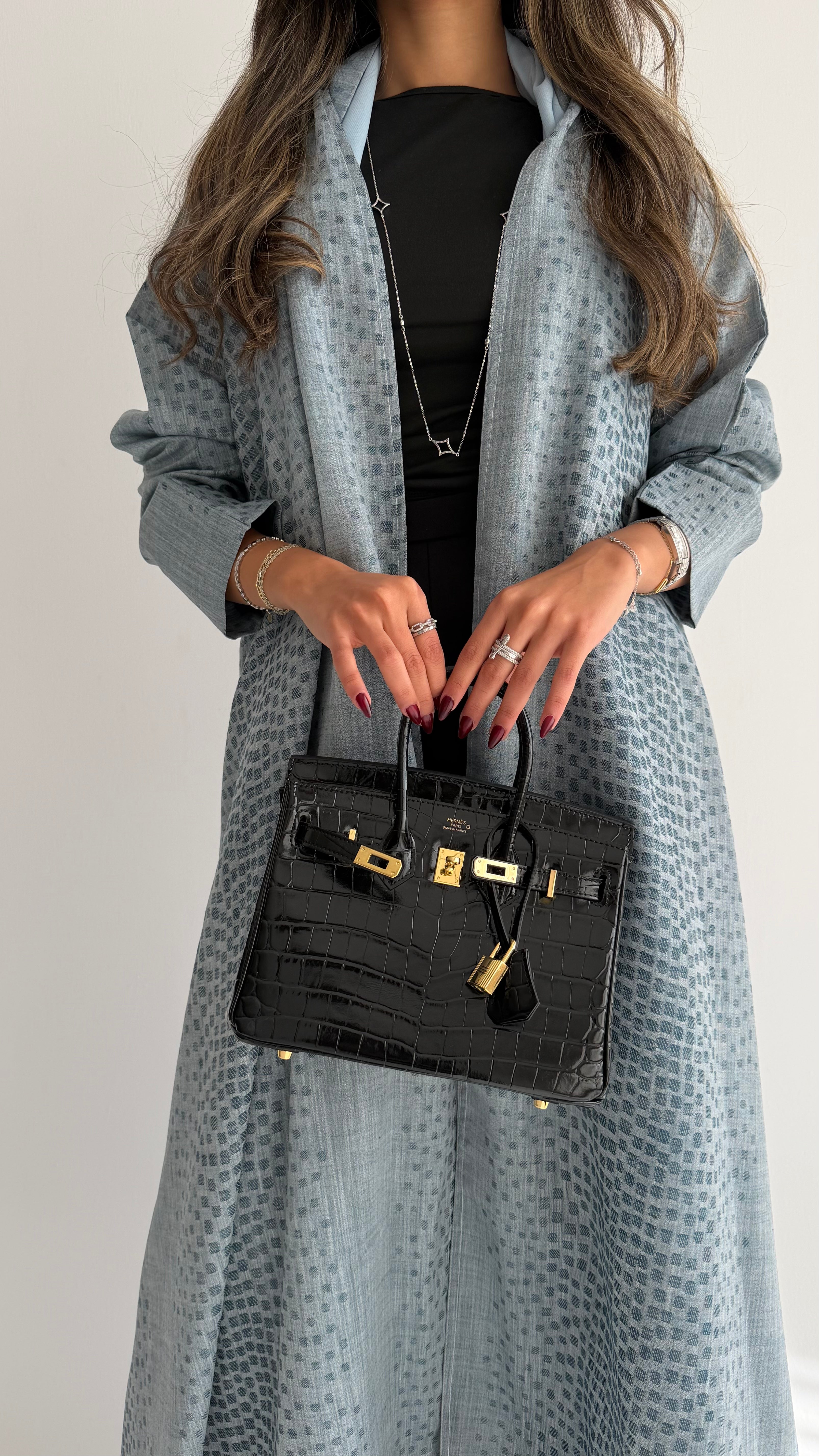 MWT718 - Tiffany linen abaya | عباية لنن - Aya