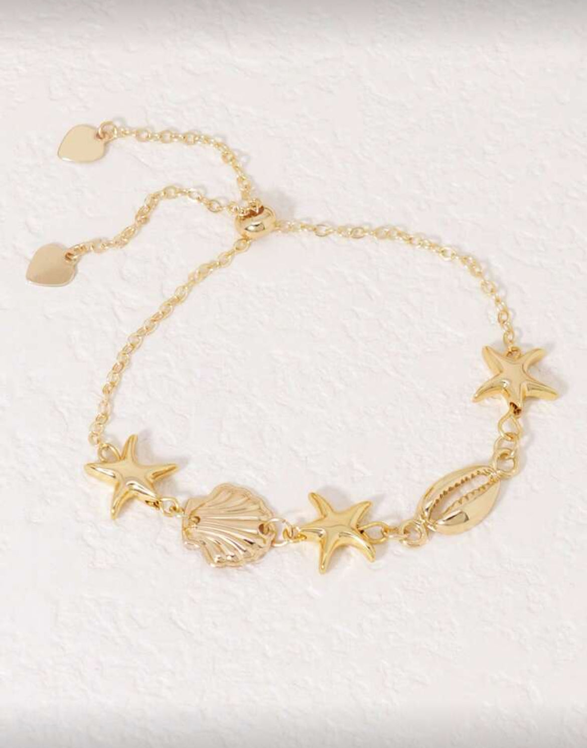 MWAC010 - إسورة بوهيمية بصدف ونجم البحر – قابلة للتعديل - Aya