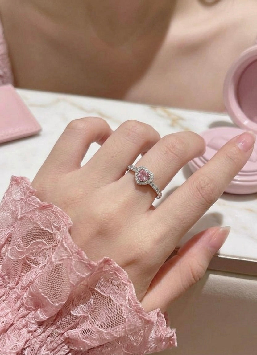 MWAC006 -‎ خاتم قلب مميز بحجر لامع - Aya