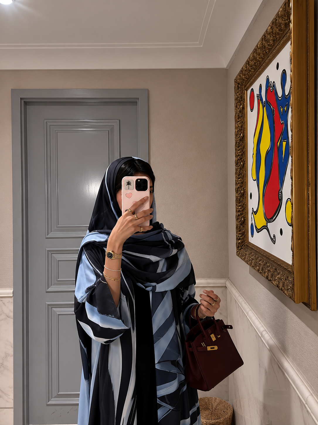 MWT1134 - عباية طباعة | Printed Abaya - Aya