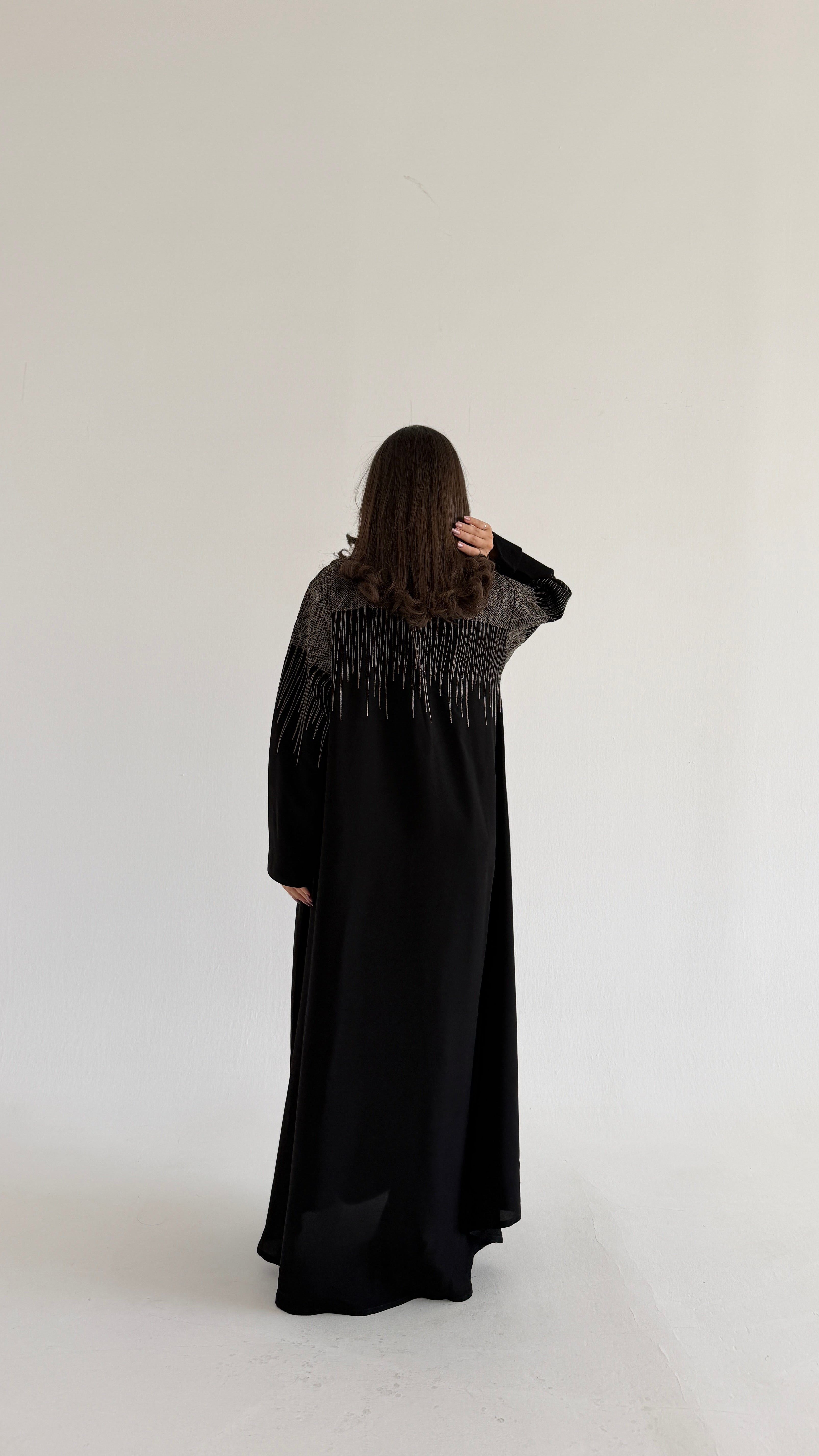 MW2096 - عباية كريب بقصة كلوش انيقة - Aya