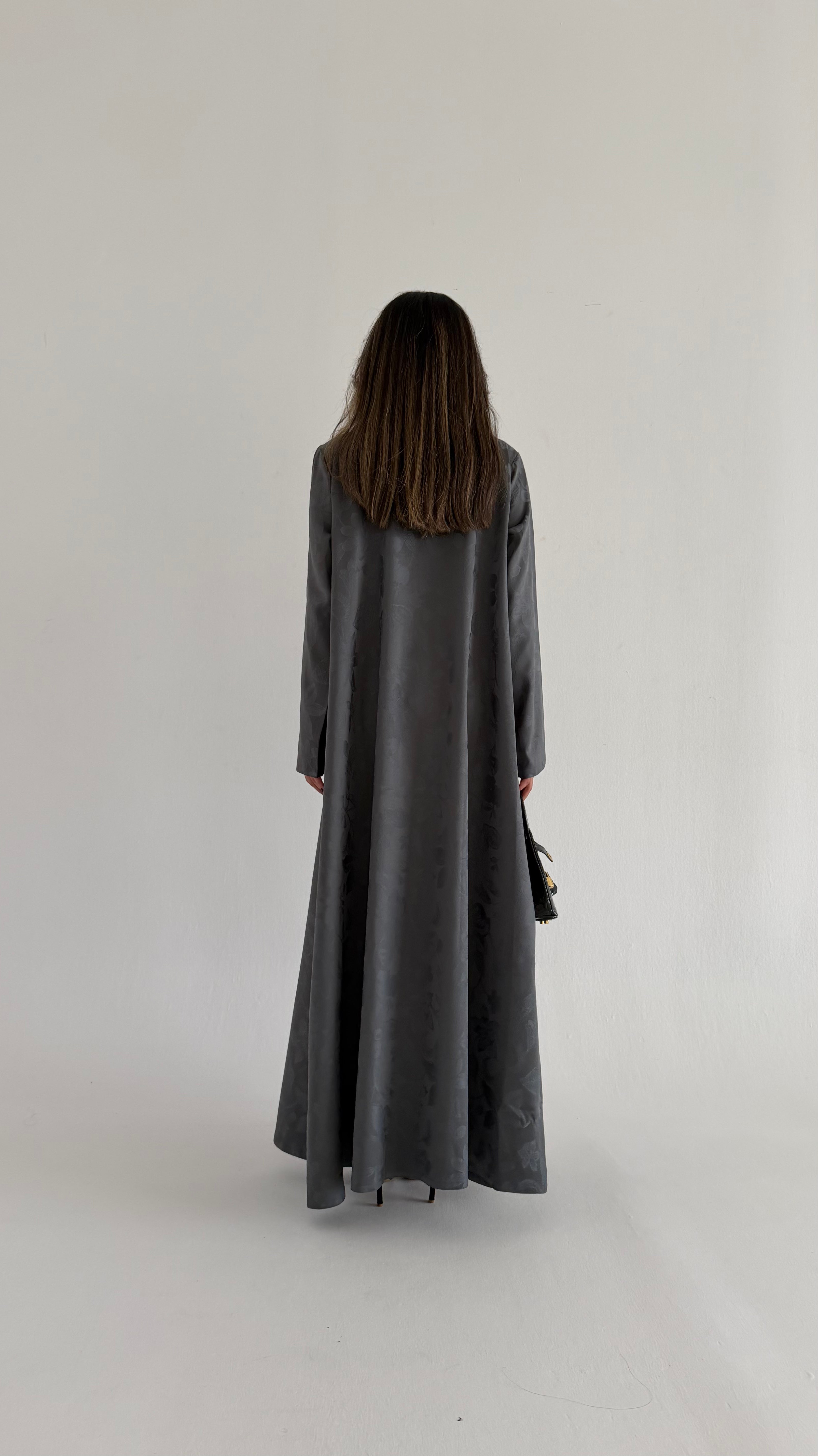 MWT862 -  Printed Blazer Abaya