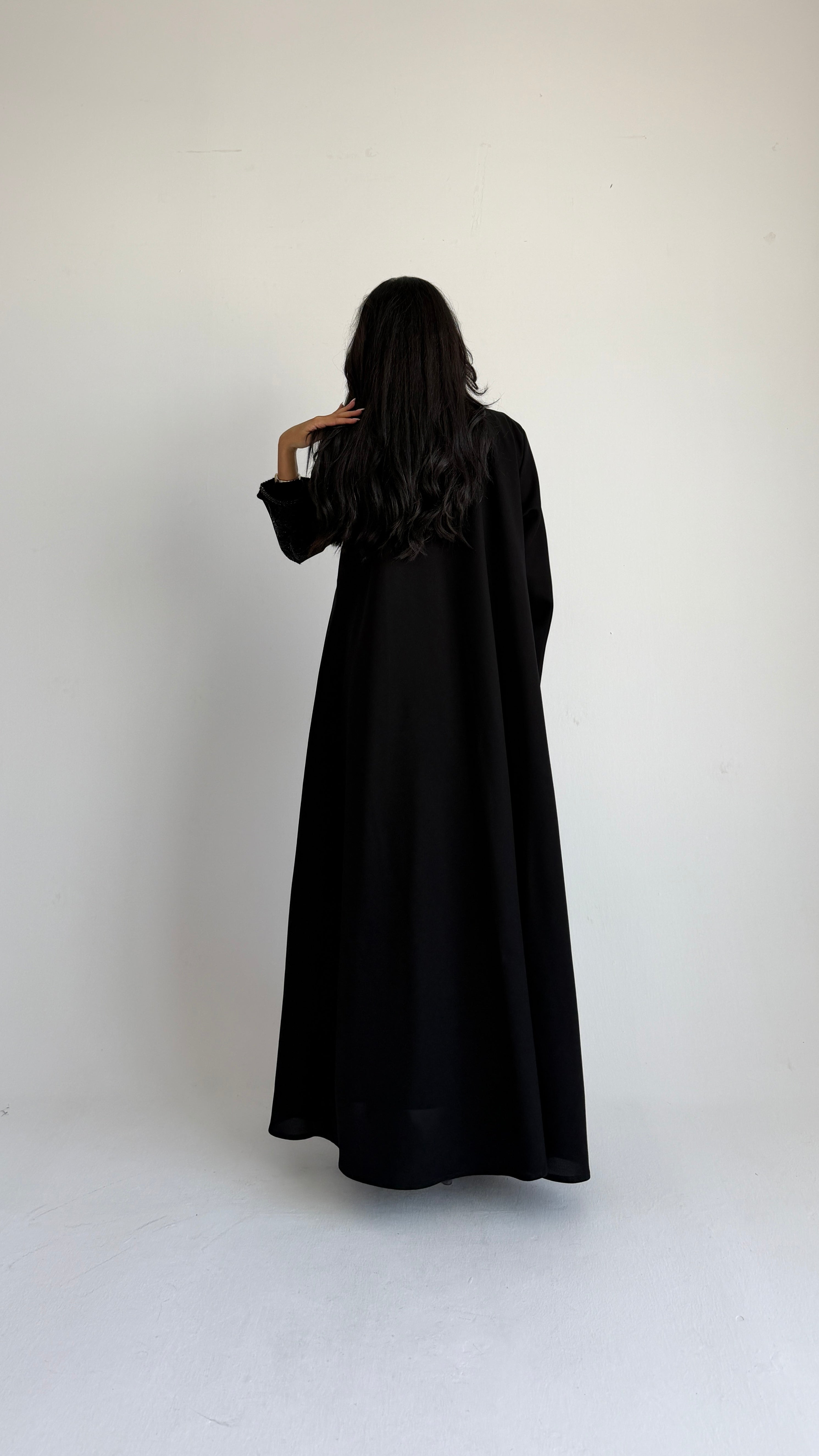 MWT4268 -عباية وله باللون الأسود - Aya