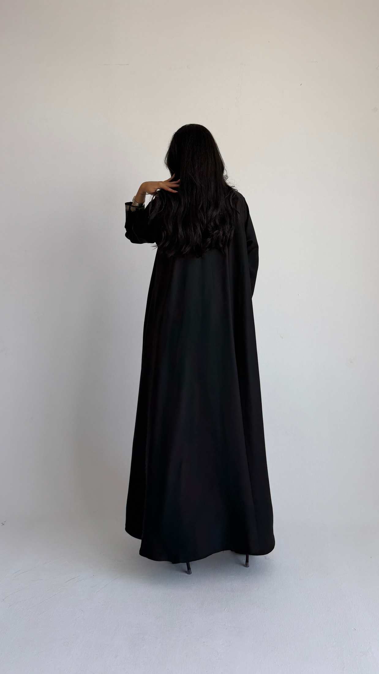 MWT4260 -  عباية كتان بشك خلايا نحل - Aya